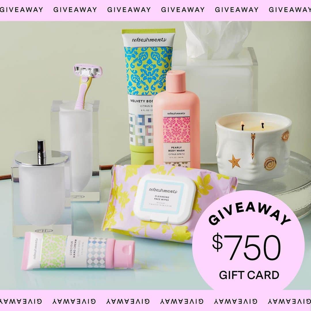 ipsyさんのインスタグラム写真 - (ipsyInstagram)「⭐ GIVEAWAY ⭐ Give your bathroom a total glow up with $750 to @jonathanadler, the entire @myrefreshments collection, and a year of Glam Bag Plus (😱)—here’s how to enter:  1. Follow @myrefreshments @IPSY & @JonathanAdler  2. Like the sweepstakes post on @myrefreshments 3. Tag three friends in the comments on @myrefreshments and use #refreshmentsparty   #cosmetics #beauty #makeup #subscriptionbox #makeupsubscription #beautytips #beautyhacks #beautyobsessed #beautycommunity #beautybox #makeuplooks #ipsymakeup #selflove #selfcare #ipsyglambag #giveaway #giveaways #contest #win」2月4日 8時41分 - ipsy