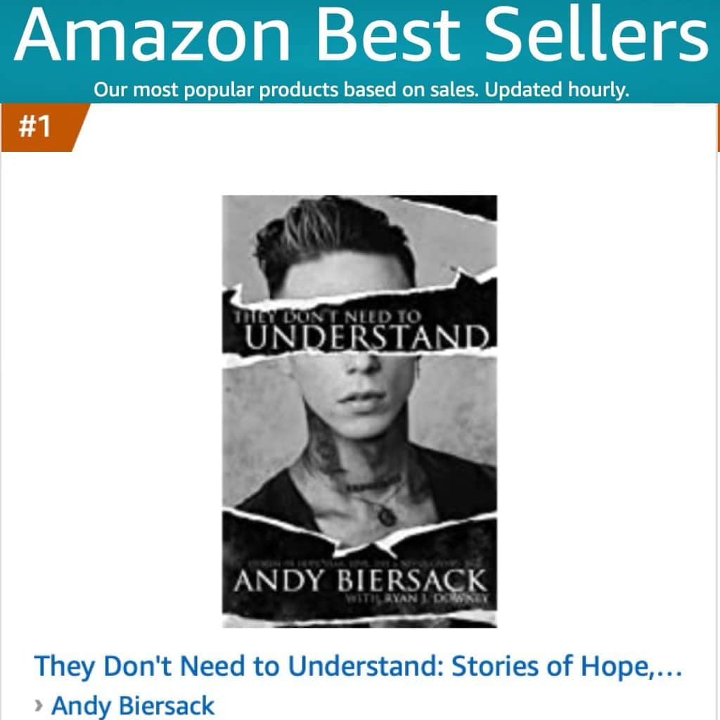 のインスタグラム：「I can’t thank you all enough for this! My book “They Don’t Need to Understand” is the number 1 rock book on the @amazon BEST SELLERS LIST! Absolutely incredible and it means the world to me that my story has resonated so much with you guys! 🖤 Also a special thank you to my brother @superherohq without him this book wouldn’t have happened 🤘🖤」