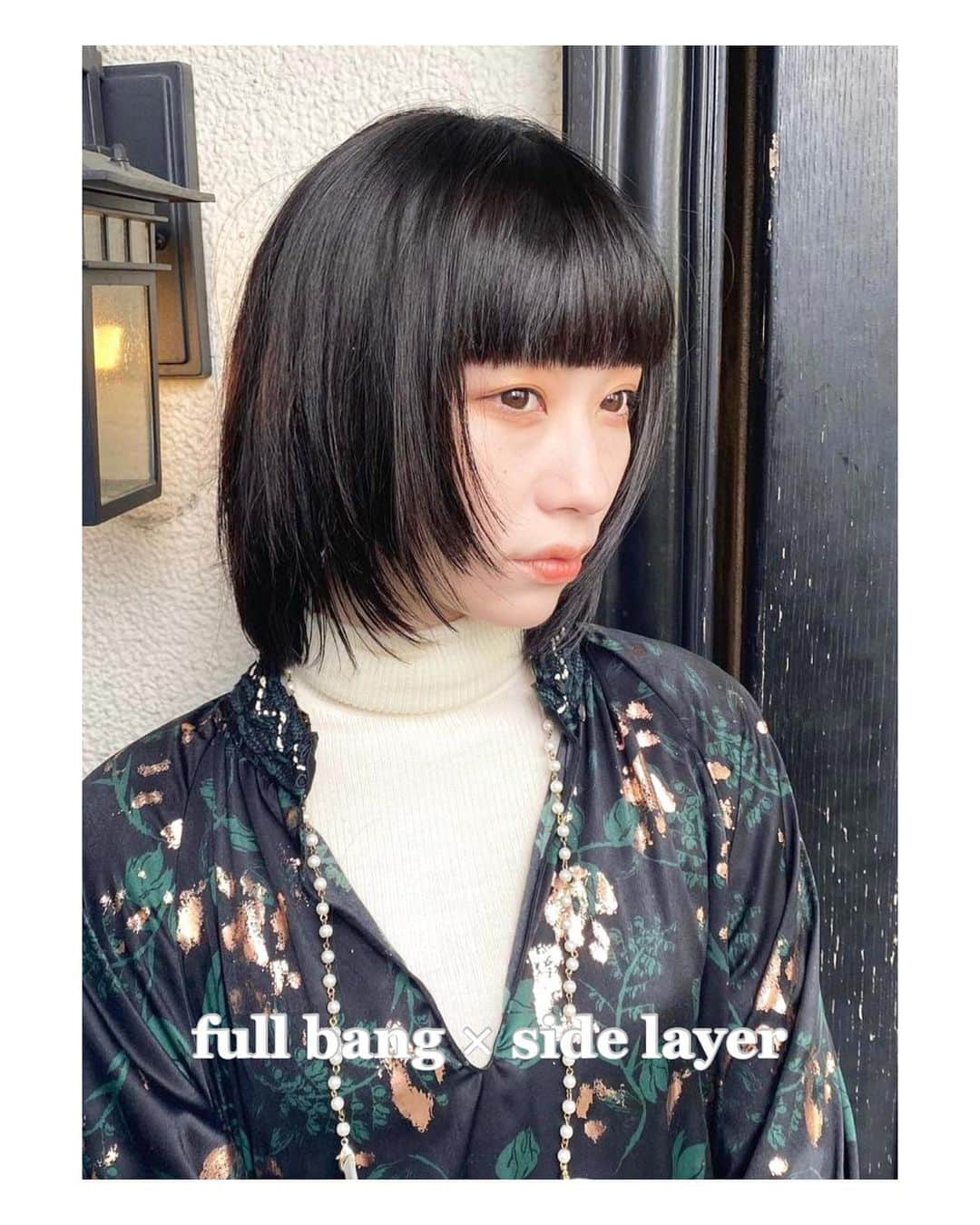 blocさんのインスタグラム写真 - (blocInstagram)「【full bang × side layer】  ファッション感を大切に！ 70'sな雰囲気をバランスよくプラス！  マンネリ化した気持ちにプラスアルファのオシャレを楽しみたい方は是非！  cut / 6000tax  hair designer / @takuma.yahagi   お写真ありがとうございました！」2月4日 9時07分 - bloc_japon