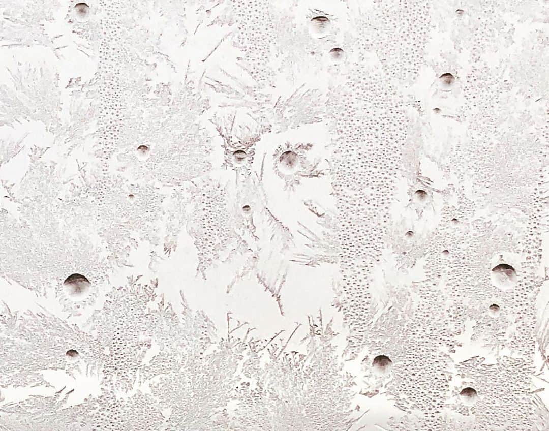 北広アキさんのインスタグラム写真 - (北広アキInstagram)「おはようございます🍀 今週は冷え込みが厳しくて、朝起きると、窓に結露が氷の結晶になっててキレイな模様に😊  #窓に結晶 #結露が模様に」2月4日 9時31分 - aki_kitahiro