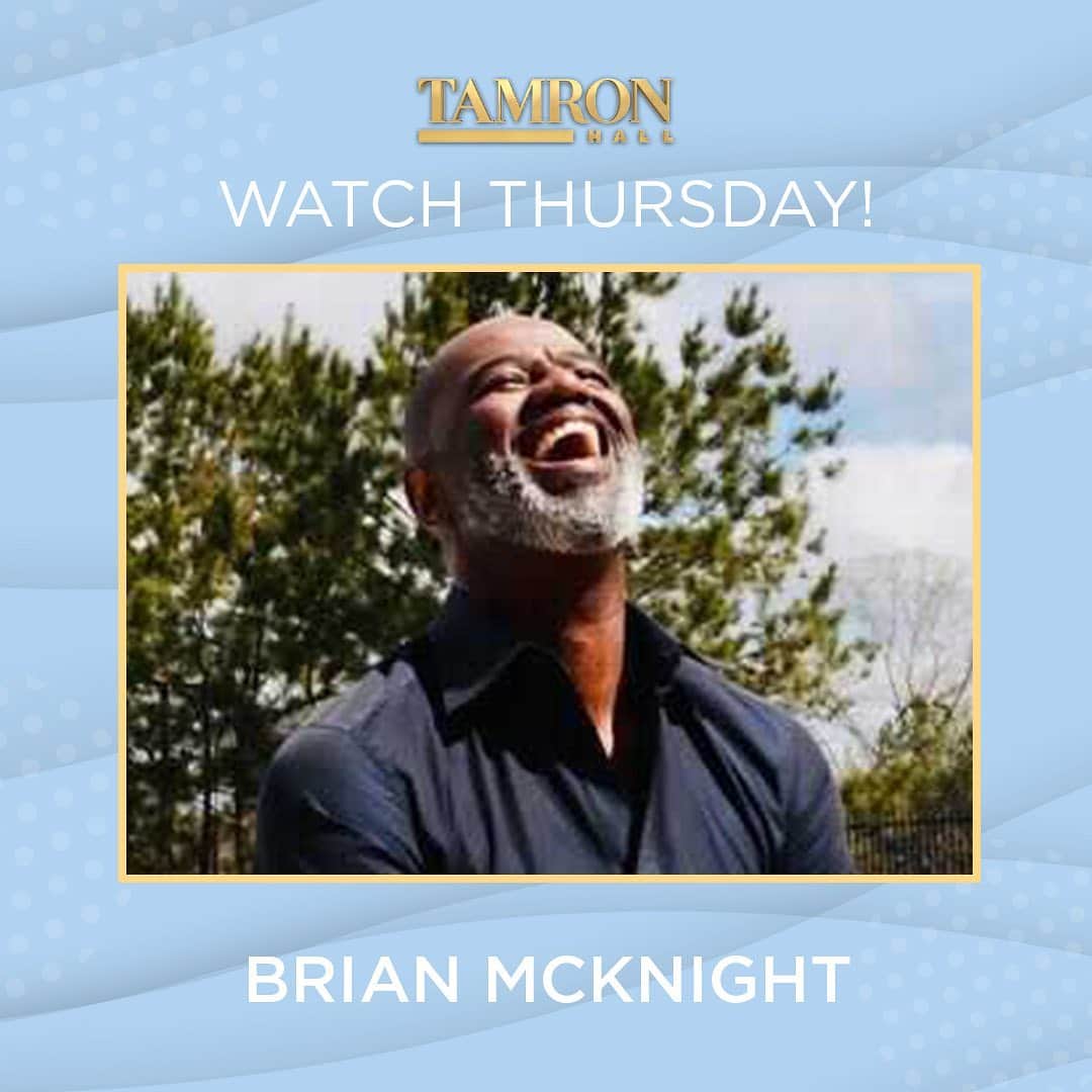 ブライアン・マックナイトのインスタグラム：「Check me out Thursday February 4 on @tamronhall show check your local listings for the time see ya then !!! #brianized #tamronhallshow #mrandmrsmcknightworldtour21 #iloveourlife」
