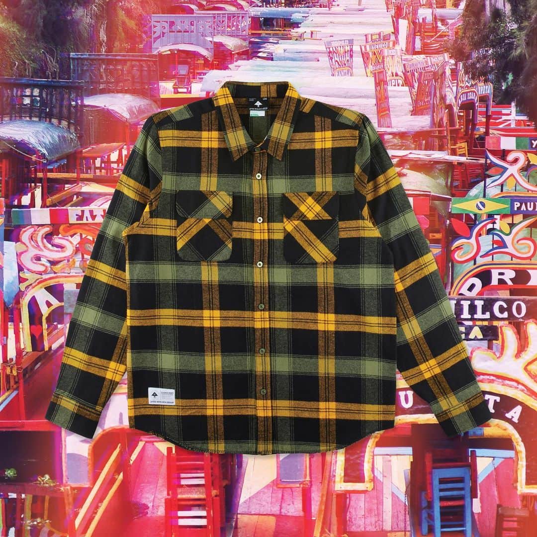 エルアールジーのインスタグラム：「Last time we dropped this piece it sold out 😬 Well, here’s your shot to grab El Arbolito flannel while it last. We just brought this back in limited quantities so load up.」
