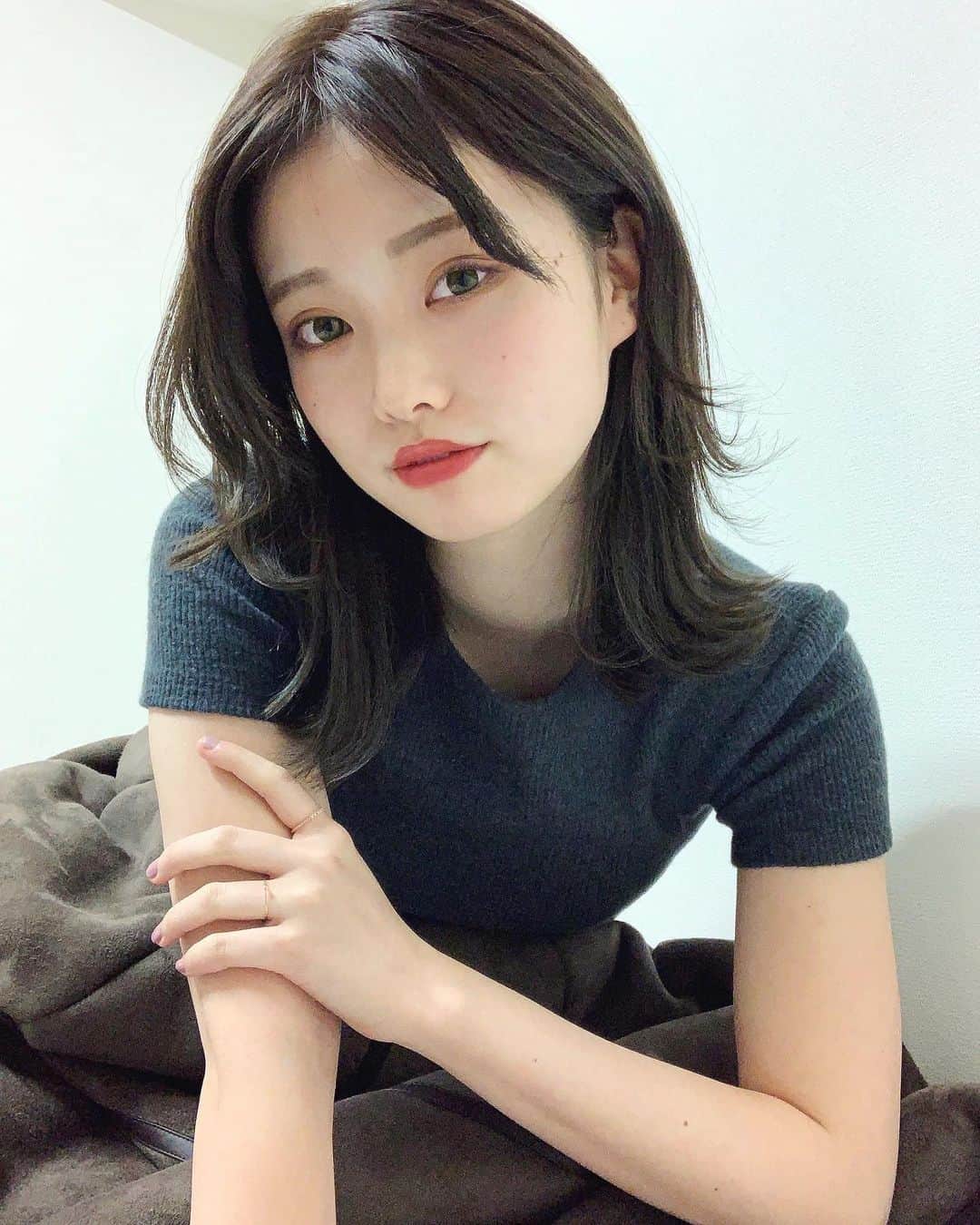 林みなみのインスタグラム：「🤍🐩  #ミスコン#撮影会#shima #ワンホン #ワンホンヘア#撮影モデル#撮影会#サロンモデル#カラーモデル#サロンモデル」