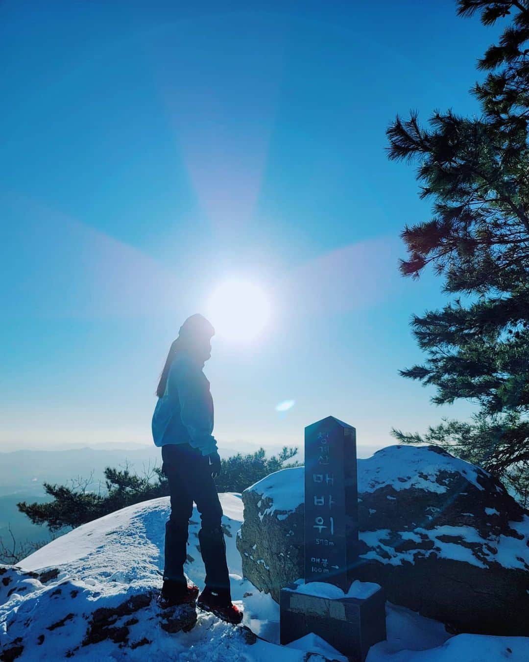 イ・シヨンさんのインスタグラム写真 - (イ・シヨンInstagram)「지금까지 갔던 청계산중에 가장 예쁜 날이었다❄」2月4日 12時35分 - leesiyoung38