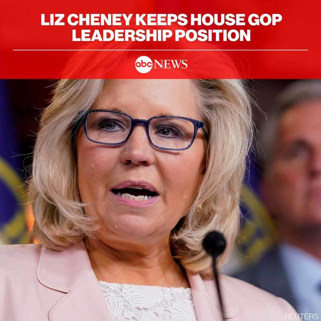 ABC Newsさんのインスタグラム写真 - (ABC NewsInstagram)「Republicans voted 145-61 to keep Liz Cheney in House GOP leadership despite her vote to impeach former Pres. Trump last month. READ MORE AT LINK IN BIO.」2月4日 12時59分 - abcnews