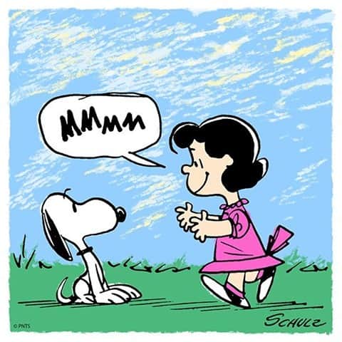 スヌーピーのインスタグラム：「#tfw you see your dog 🐶」
