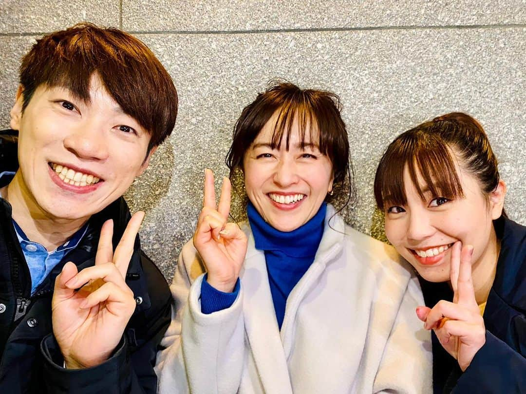 上原りささんのインスタグラム写真 - (上原りさInstagram)「豪華なお2人とご一緒させて頂きました✨ 。 詳細はもうすぐ😊お楽しみに☺️✨ 。 #茂森あゆみ お姉さん#横山だいすけ お兄さん#上原りさ」2月4日 16時13分 - uehara_risa_official