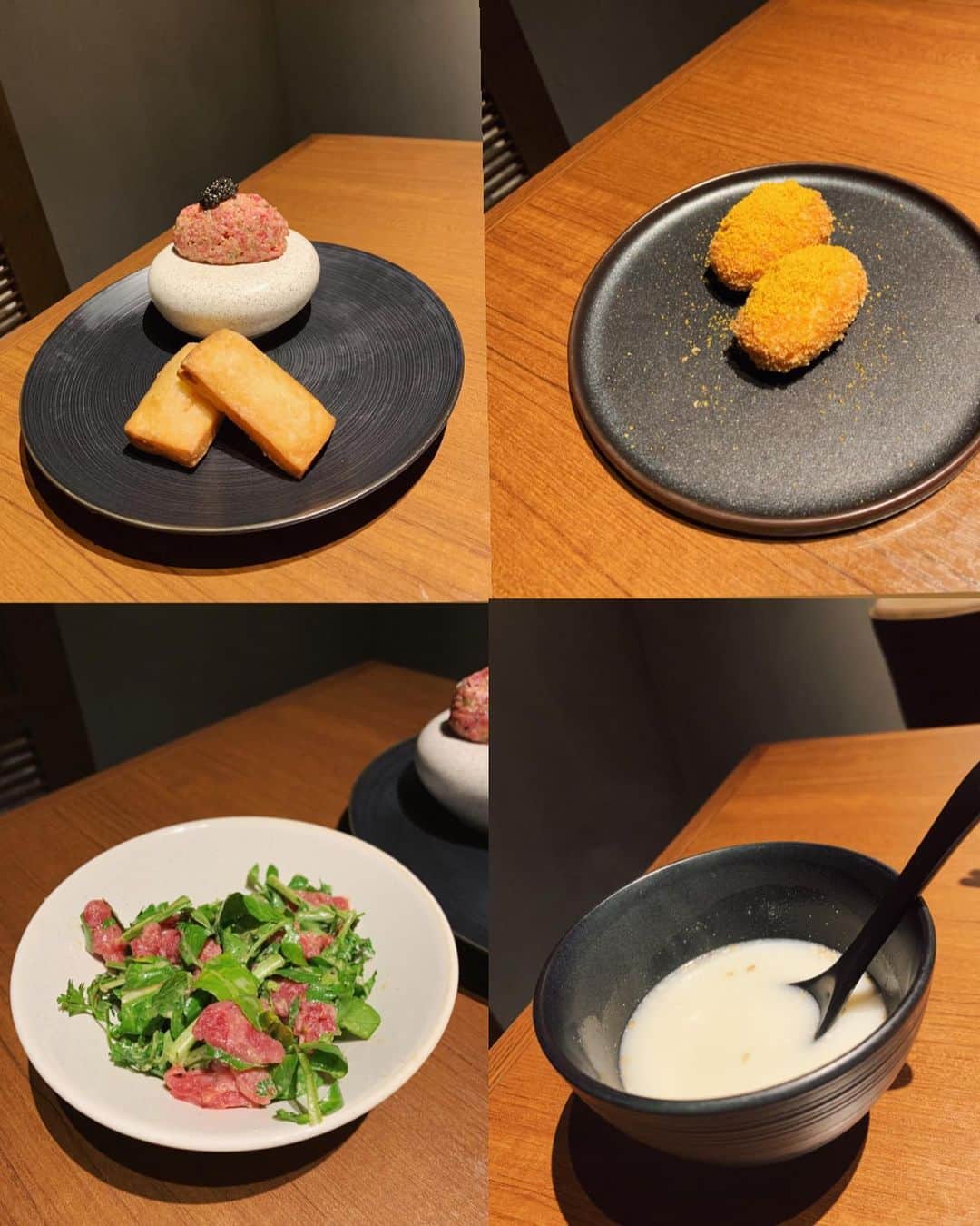 吉田奈央さんのインスタグラム写真 - (吉田奈央Instagram)「大好物なうしごろ🐄 @ushigoro_yakiniku   もうだいぶ前になりますが#時差投稿  させてね🥺 うしごろ表参道店がOPENしたので【極みコース】を食べにいってきたよ！  やっぱり…💓どれも迷うことなく本当に美味しいのよ。  特に表参道店限定の、 牛ヒレ、フォアグラ、トリュフのロッシーニサンドは贅沢すぎた😍 あれはもう格別。 単品でも結構するのにコースの中にあるのは有難い✨  なにより広々した個室は子連れには嬉しい💜  コロナが落ちついたら真っ先にいきたいわ！  ＊  そしてこの日着ていたお洋服は、 @lamode_official  のワンピース🦋 首元や袖にパールがはいってて大人可愛く着れます。 すごくこのワンピ1枚で映えるかも😎  ＊  イヤリングは最近お気に入りで毎日つけてる @alum_luxe 💠 デザイン完全に一目惚れやわ😘  ＊  #うしごろ#うしごろ表参道#ushigoro#ushigorokan#表参道グルメ#表参道ディナー#子連れ#子連れランチ#子連れディナー#東京グルメ#焼肉#肉スタグラム#贅沢ディナー#きれいめコーデ#大人可愛いコーデ#ママコーデ#大人コーデ#きれいめワンピース#lamode#ラモード#lamode_cd#パールイヤリング#大人女子#東京ママ#男の子ママ」2月4日 17時59分 - nao70818