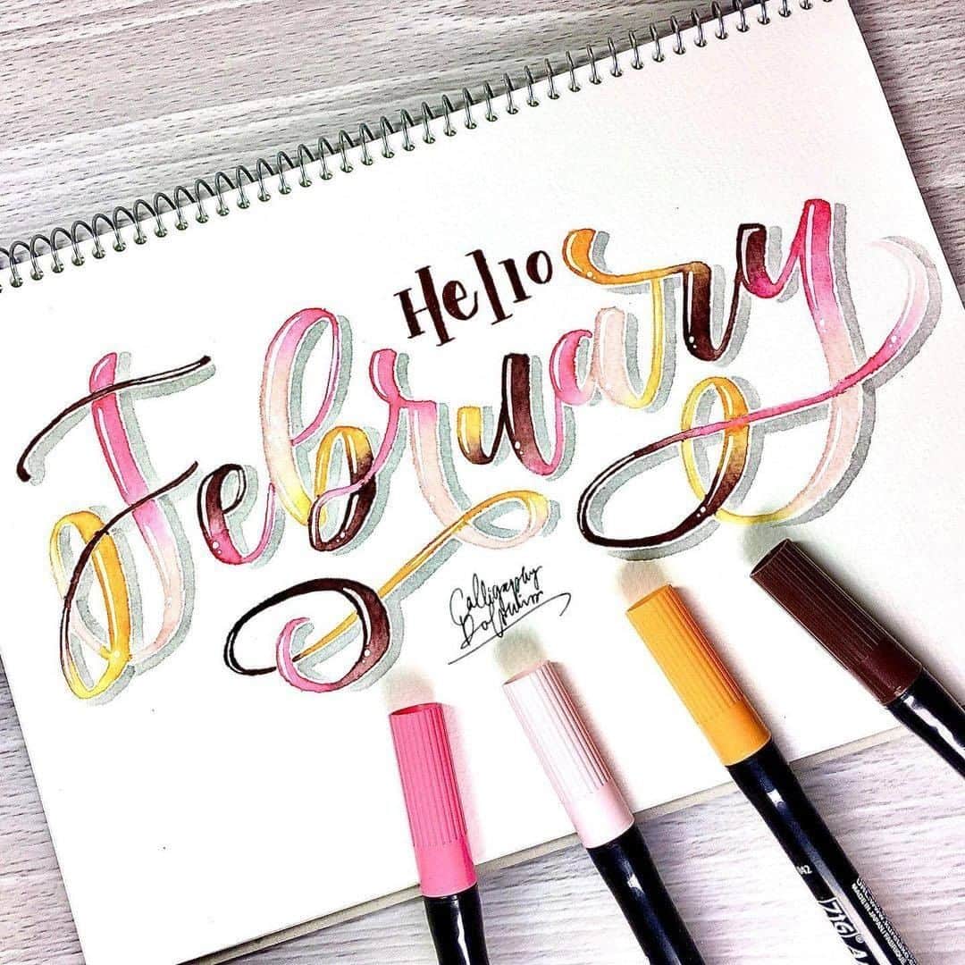 Kuretakeさんのインスタグラム写真 - (KuretakeInstagram)「２月といえばバレンタイン！ チョコレートカラーの美しいレタリング作品をお届けします😊 ZIG Art & Graphic Twinなら、しなやかな穂先と豊富なカラーでレタリングだってこんなに美しく仕上がります。  February is the month of Valentine's Day! ZIG ART & GRAPHIC TWIN marker is perfect to draw beautiful lettering work.  Art by: @calligraphy_dolphins  Made with: ZIG ART & GRAPHIC TWIN  #valentinesday2021 #kuretake #呉竹 #kuretakezig #kuretakebrushpen #zig #zigartandgraphictwin #zigartgraphictwin #brushpen #calligraphy #calligraphylettering #modernlettering #brushlettering」2月4日 18時00分 - kuretakejapan