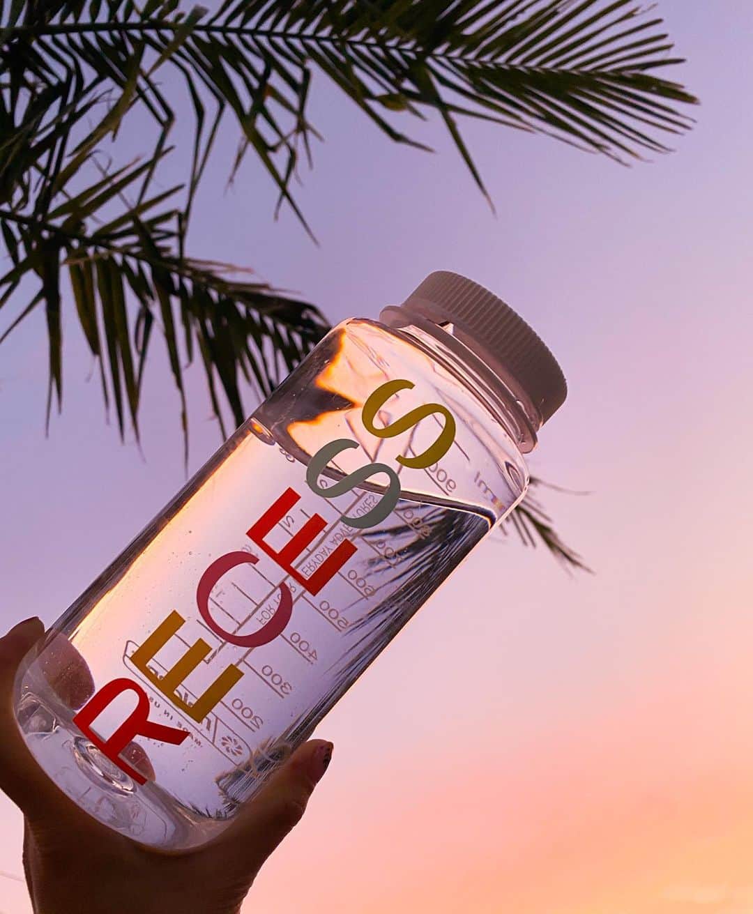 アン・カーティスのインスタグラム：「Dreamy sky with our dreamy RECESS Nalgene bottles available on ourrecess.com 💜🧡 @our.recess」