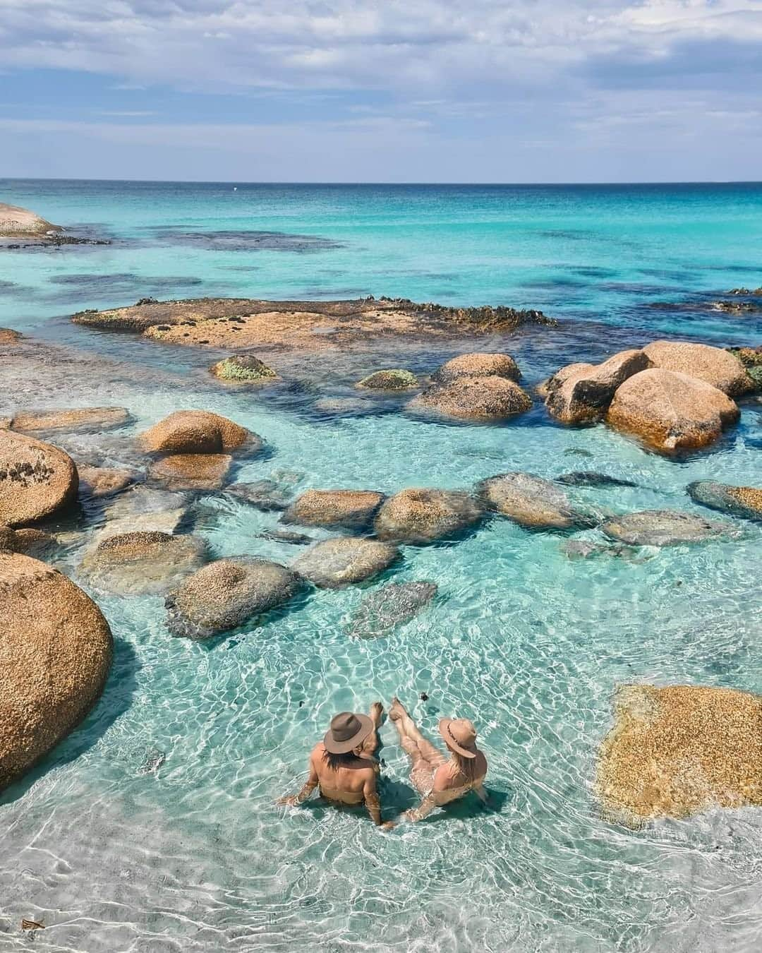 Australiaさんのインスタグラム写真 - (AustraliaInstagram)「Not a bad spot to cool off, huh? 😍🏖️ We’re slightly envious of @all.about.adventure who have been spending their summer getting “salty and sun-kissed” in @tasmania. One thing's for sure, this surreal #BayOfFires setting isn’t helping with our FOMO! There are 1617 beaches to explore on Tassie’s mainland and islands, but there’s something particularly special about the Bay of Fires, which stretches for 50 kilometres across @eastcoasttasmania. The combo of bright blue water and vibrant orange boulders make this coastline one of the most photographed (and visited) beaches in #Tasmania. Find out more via the link in our bio. #seeaustralia #discovertasmania #tassiestyle #holidayherethisyear #beach」2月4日 19時01分 - australia