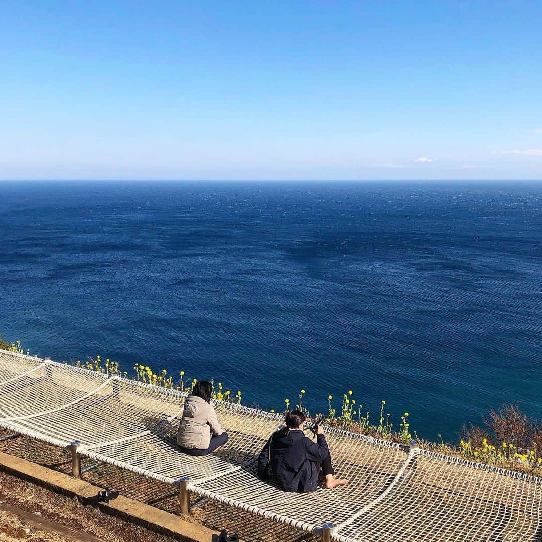 ホテルニューアカオ　熱海温泉＆リゾートのインスタグラム：「・ 休園中のアカオハーブ&ローズガーデンにお勉強も兼ねてお邪魔してきました！ 海と空を一望できるハンモックは最高に気持ちが良くリフレッシュできること間違いなし✨ 梅はもちろん、熱海桜も咲いており、いち早く春を感じられますよ☺️🌸 🚨2月5日までアカオハーブ&ローズガーデンは休園をさせていただいておりますが、2月6日から営業を再開させていただきます🌹🍃ぜひガーデンで癒しのひとときをお過ごしください♪」