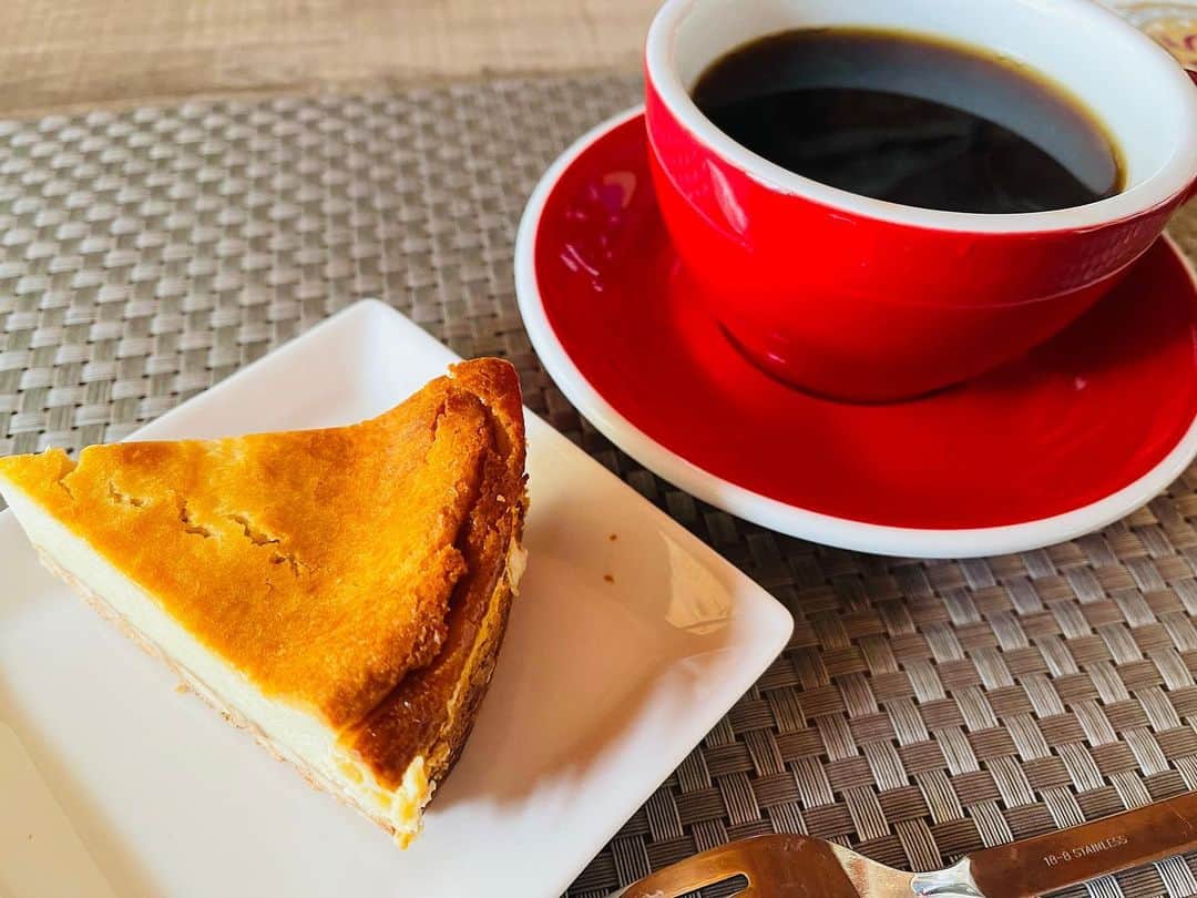 サトウヒロコのインスタグラム：「🏠 おうち時間を利用して、ベイクドチーズケーキ 作ったよん🍰 . あー美味しい🥰🥰🥰 にっこりﾁｬﾝ❣️ . ＊レシピ＊ ＊＊ベイクドチーズケーキ＊＊ (18cm型)下が開くタイプが作りやすいよ。 . ［タルト部分］ ・クッキー100g ・バター40g(足らなかったらちょびっと牛乳) ★クッキーを袋の中に入れて細かく砕いたら、バターをドーン！袋の中でモミモミ。馴染んだら型にドーン！ラップを敷いてスプーンとかでギュッギュッと押して平にする。冷蔵庫で少し冷やす。  ［ケーキ部分］ ・クリームチーズ200g ・砂糖90g ・卵2個 ・生クリーム200g ・レモン汁大さじ1 ・薄力粉30g(ふるいにかけとく)  クリームチーズをヘラでコネコネして砂糖ドーーン！！混ざったら卵ドーン！さらにまぜまぜ。混ざったら生クリームを少しづつ入れてまぜまぜ。レモン汁入れてまぜまぜ。混ざったら薄力粉ドーン！ ダマになっちゃったら、ざっくりでもいいのでこしてねん❣️ 生地をタルトに流して170度のオーブンで40〜50分焼く。 焼き色はお好みで。 くしで刺して、少しベタベタくしに付くかな？くらいで完成！ 薄力粉しか生焼けで困るものはないので、少し生地がつくくらいでOKなのん。しっとりしたケーキになるよん。 逆にしっとりつかないくらいまで焼くと、冷えた時パサパサな感じになっちゃうから気をつけてねん🙆‍♀️ . 実は簡単ケーキ！ ベイクドチーズケーキ！ おうち時間のお供に是非。 . #おうち時間 #おうちカフェ #おうち時間を楽しむ  #ベイクドチーズケーキ #チーズケーキ #ベイクドチーズケーキレシピ #チーズケーキレシピ #おやつ #おやつレシピ #レシピ #簡単レシピ #お菓子 #お菓子作り #お菓子レシピ #ケーキ #ケーキ作り #簡単ケーキ #簡単レシピ  #cafehiroko #hirokosato #サトウヒロコ #ステイホーム #ステイホームの過ごし方」