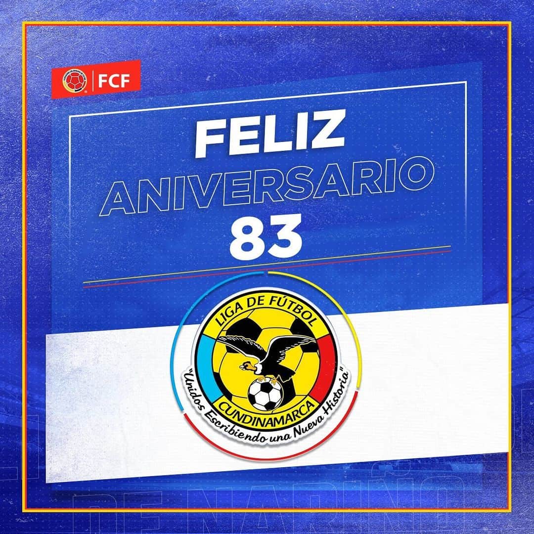 サッカー コロンビア代表チームのインスタグラム：「¡Feliz Cumpleaños a la Liga de Fútbol de Cundinamarca!  Por muchos años más de fútbol 🙌」