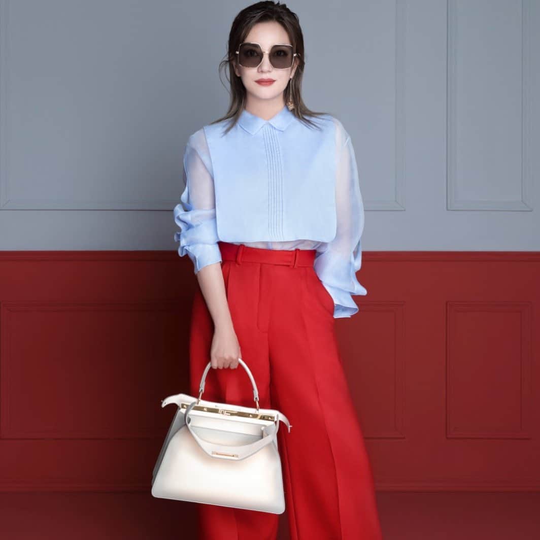 Fendiのインスタグラム：「#FendiSS21 muse. @vicki_zhaowei – an actress, director, singer, and producer, as well as #FendiSpokesperson in China – is captured in the new #FendiPeekaboo campaign.」