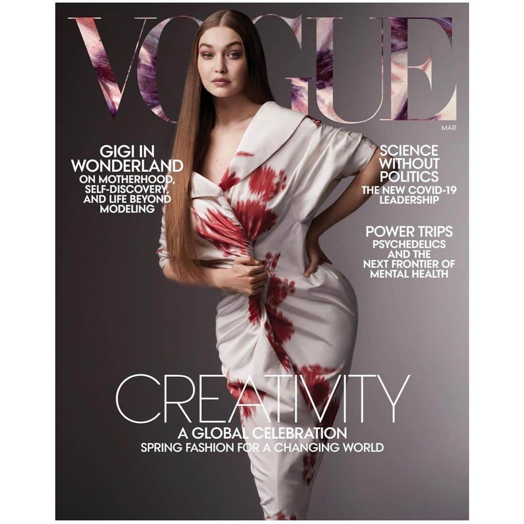 ヨランダ・ハディッドのインスタグラム：「❤️Mamma Gigi back in action for @voguemagazine after the greatest production of her life....」