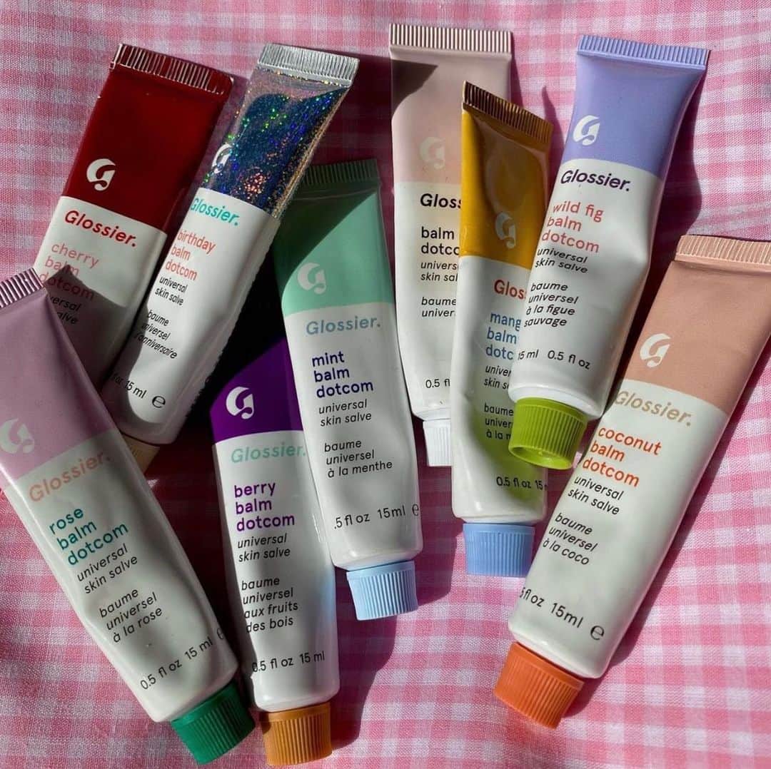 Glossierのインスタグラム：「One for every mood 🍬  Your Balm Dotcom of choice?👇」