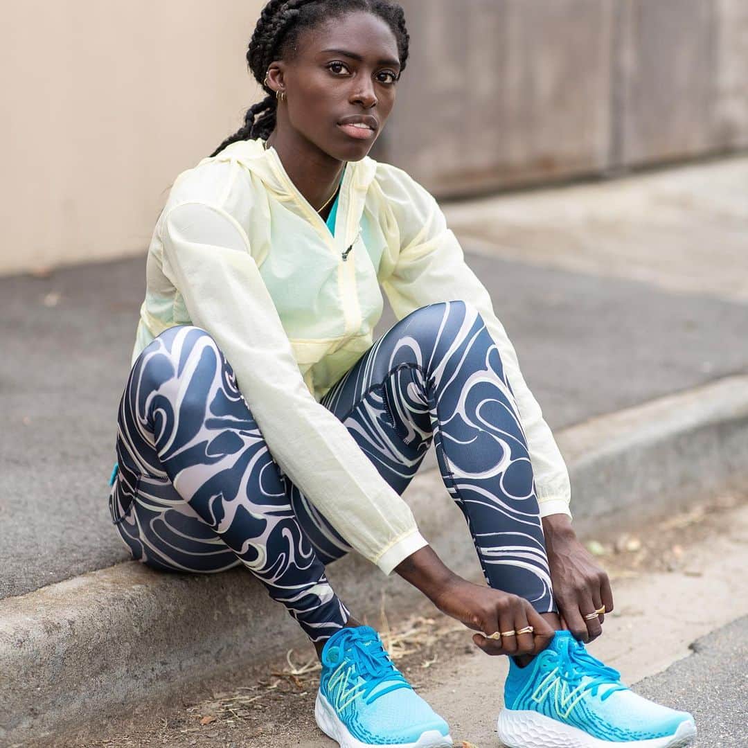NANA OWUSU-AFRIYIEのインスタグラム：「My long run may be two laps but the 1080v11 offers me a cloud like ride every step of the way. Check these wheels out on the @newbalance website! @newbalance #FreshFoam #TeamNB #NewBalanceAU #1080v11」