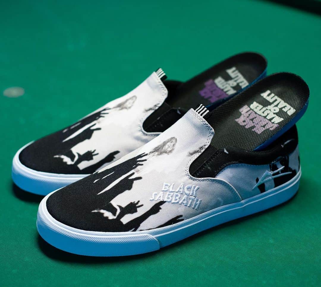 のインスタグラム：「Still some sizes of the Owen x @blacksabbath in stock 🤘 Get there while you can #LakaiXBlackSabbath #Lakai」
