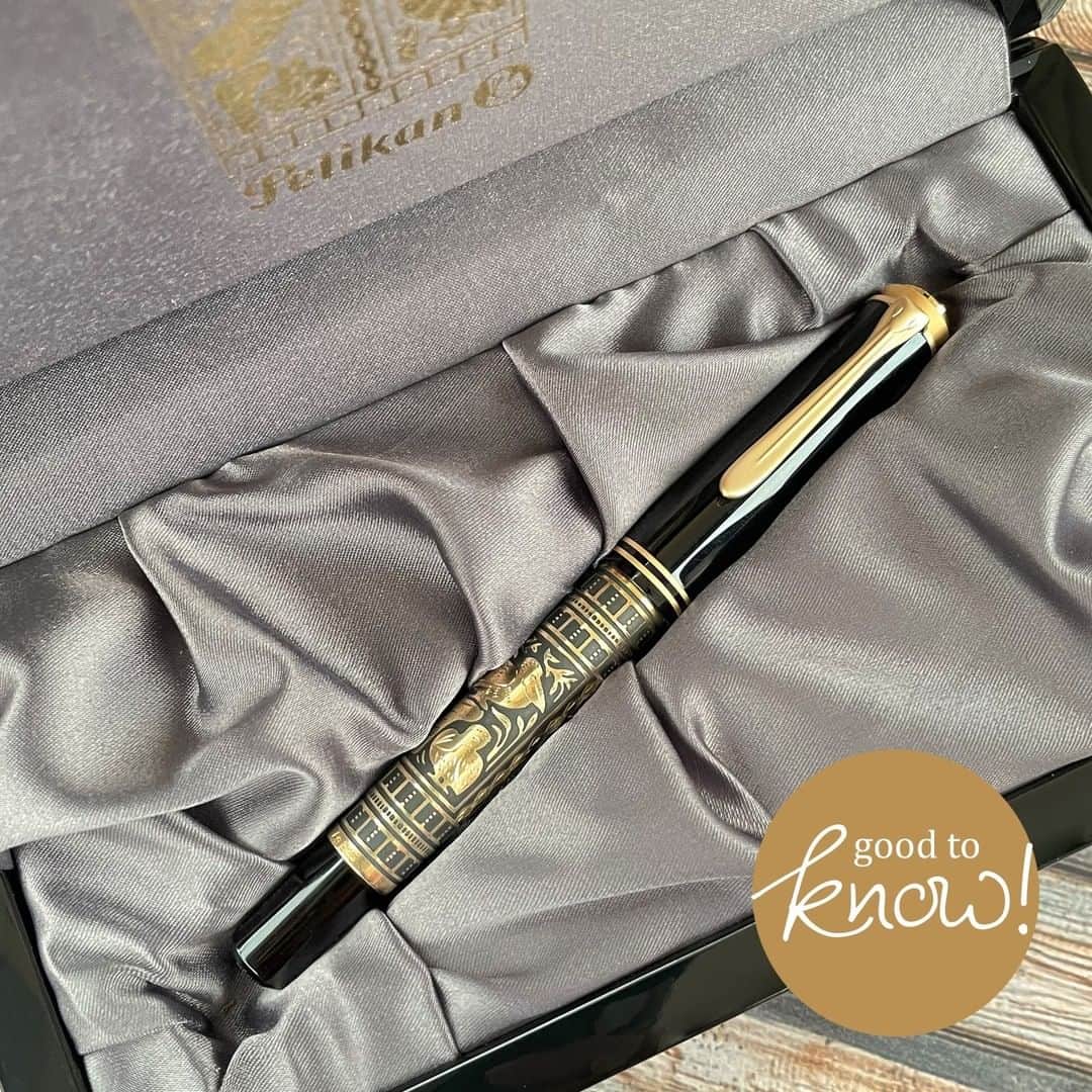 のインスタグラム：「Whoever owns a Toledo fountain pen possesses a great masterpiece and a small piece of history. Each Toledo fountain pen is a unique piece manufactured in Germany. As a result of the taxing craftsmanship required, only a maximum of 50 instruments per month can be made. #pelikanpassion #pelikantoledo #madeingermany」