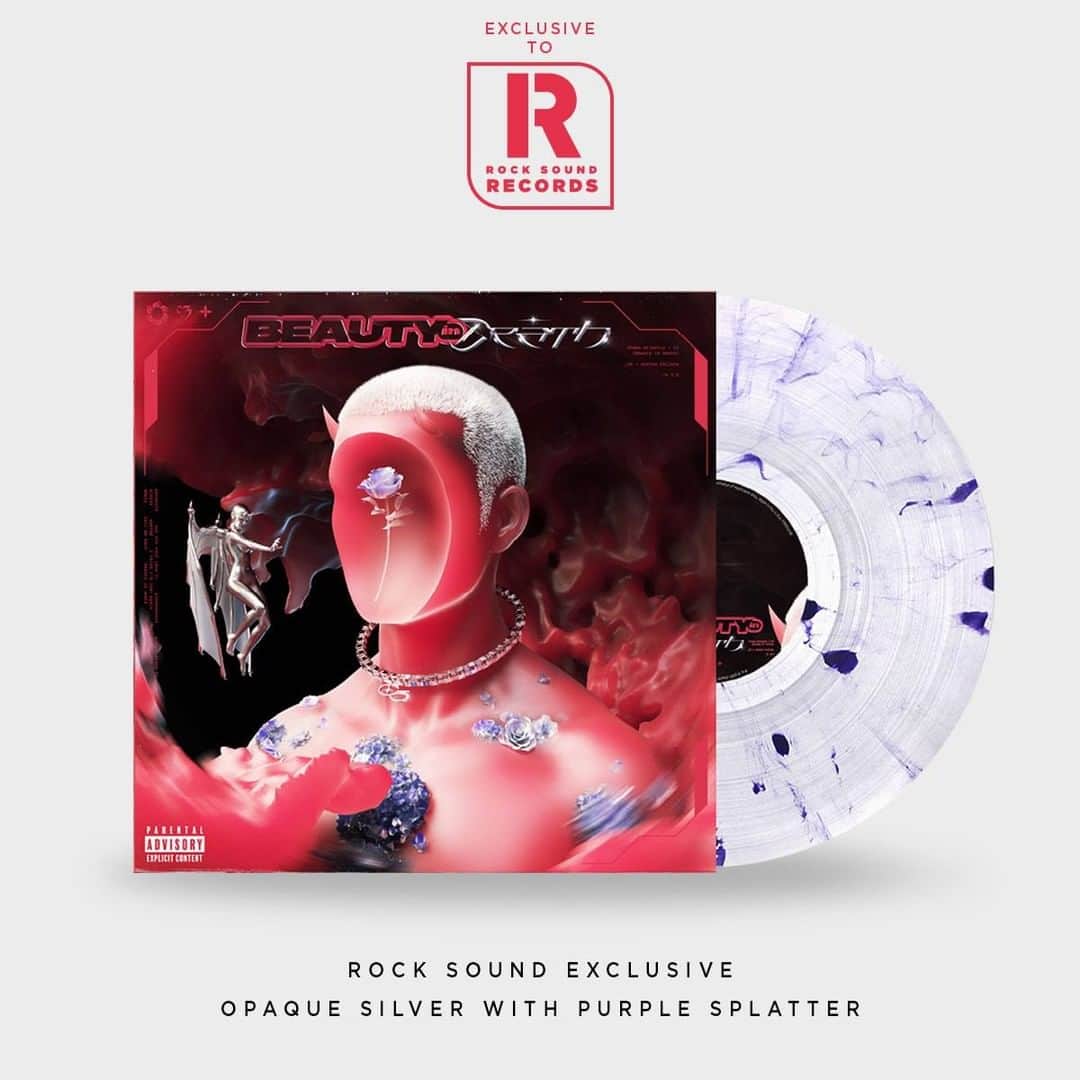 Rock Soundのインスタグラム：「A ROCK SOUND RECORDS EXCLUSIVE: Chase Atlantic’s new album ‘Beauty In Death’ on opaque silver with purple splatter vinyl.  Available worldwide right now from the link in our bio!」