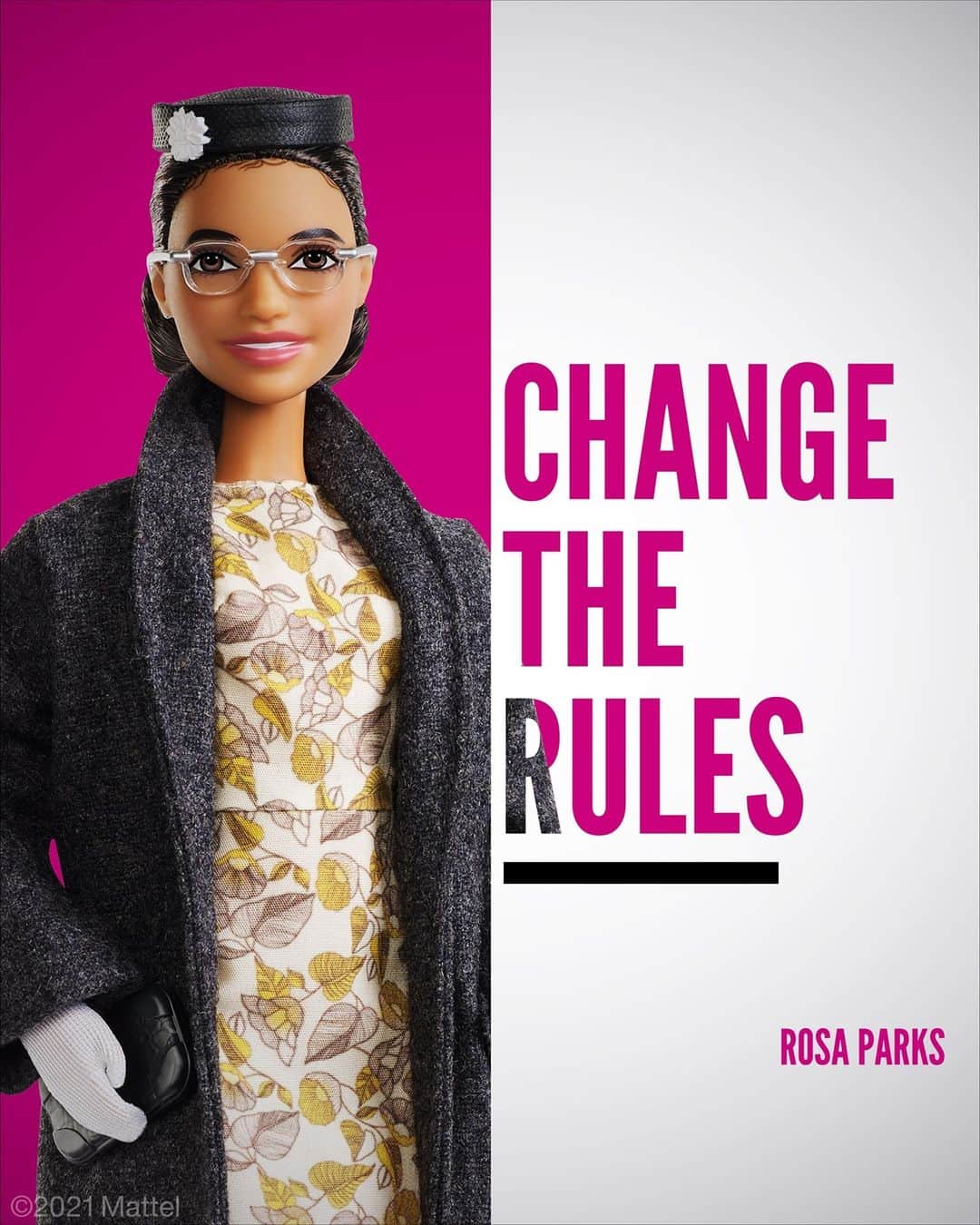 バービーのインスタグラム：「Never stop breaking down barriers for yourself and others. Today, on #RosaParks Day, #Barbie remembers the remarkable life of a woman who forever changed the status quo.」
