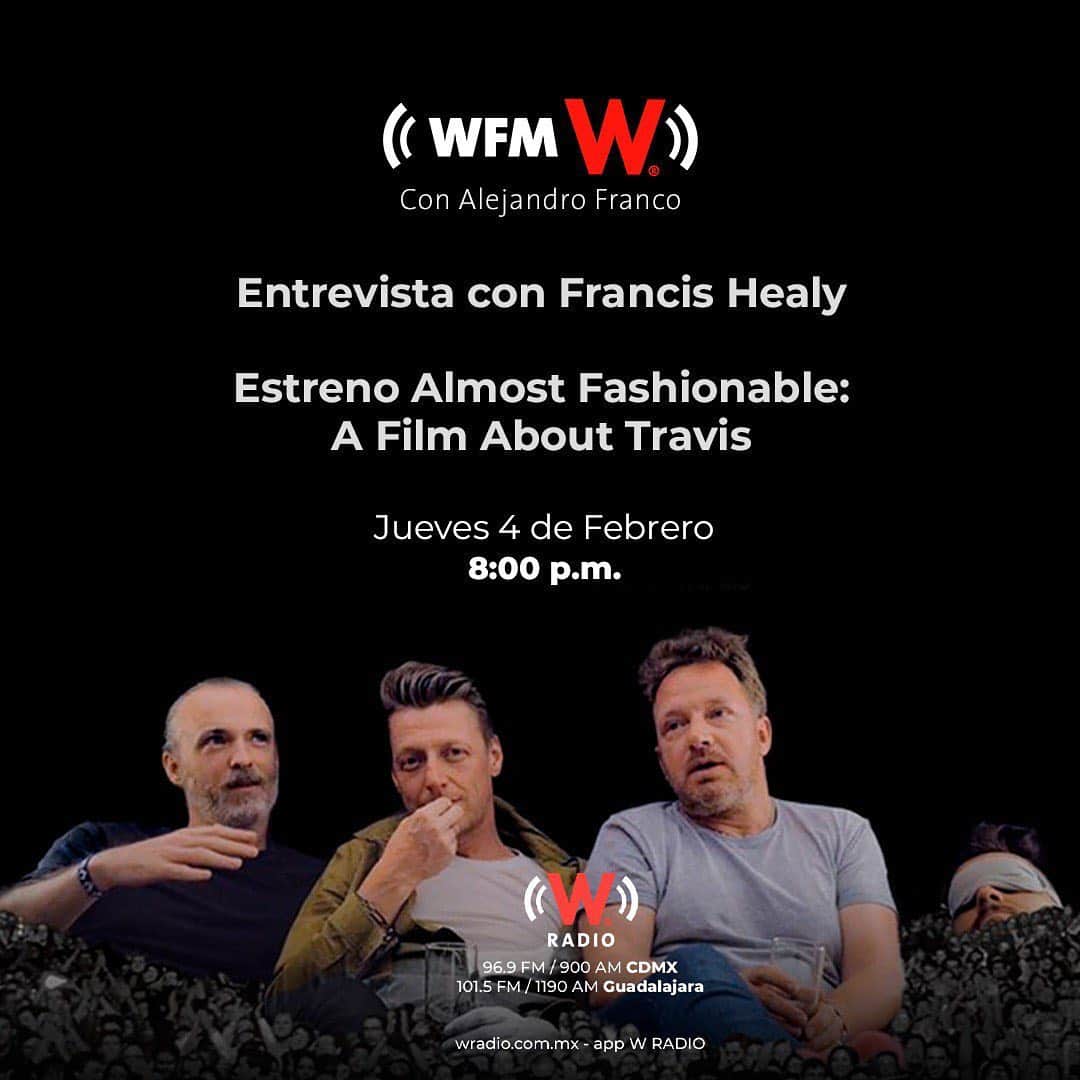 トラヴィスのインスタグラム：「Calling friends in Mexico! Fran will be on @wradio_mx tonight at 8pm.  Tune in to hear him talk in depth about the Travis film 'Almost Fashionable' available to stream now. See link in bio ☝🏻☝🏻☝🏻」