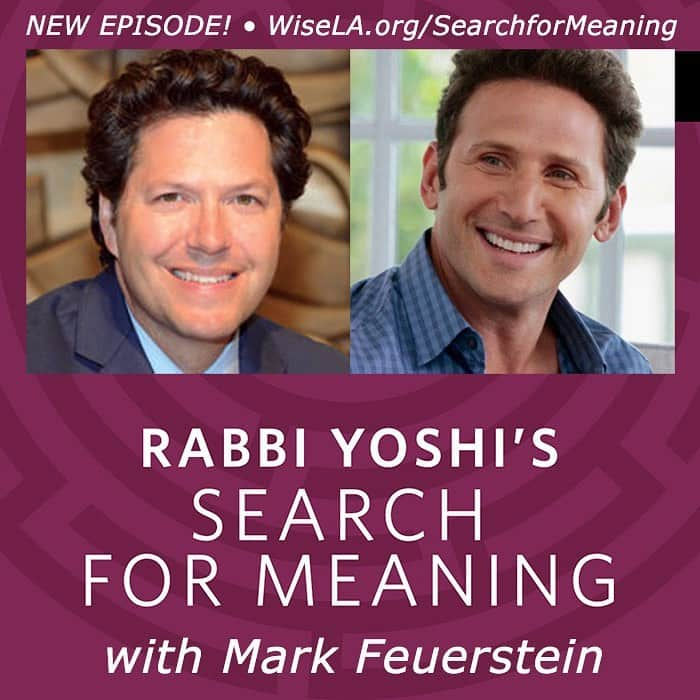 マーク・フォイアスタインのインスタグラム：「Check out my chat with @rabbiyoshi my brilliant rabbi pal from college! https://podcasts.apple.com/us/podcast/search-for-meaning-with-rabbi-yoshi/id1470979876#episodeGuid=Buzzsprout-7660882」