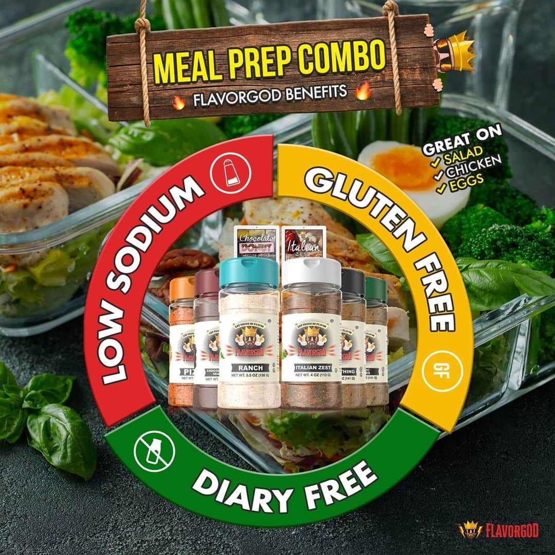 Flavorgod Seasoningsさんのインスタグラム写真 - (Flavorgod SeasoningsInstagram)「Our #1 Selling Combo Pack!! Let us help you stick to your diet!⁠ -⁠ Add delicious flavors to your meals!⬇️⁠ Click link in the bio -> @flavorgod  www.flavorgod.com⁠ -⁠ Flavor God Seasonings are:⁠ ✅ZERO CALORIES PER SERVING⁠ ✅MADE FRESH⁠ ✅MADE LOCALLY IN US⁠ ✅FREE GIFTS AT CHECKOUT⁠ ✅GLUTEN FREE⁠ ✅#PALEO & #KETO FRIENDLY⁠」2月5日 4時01分 - flavorgod
