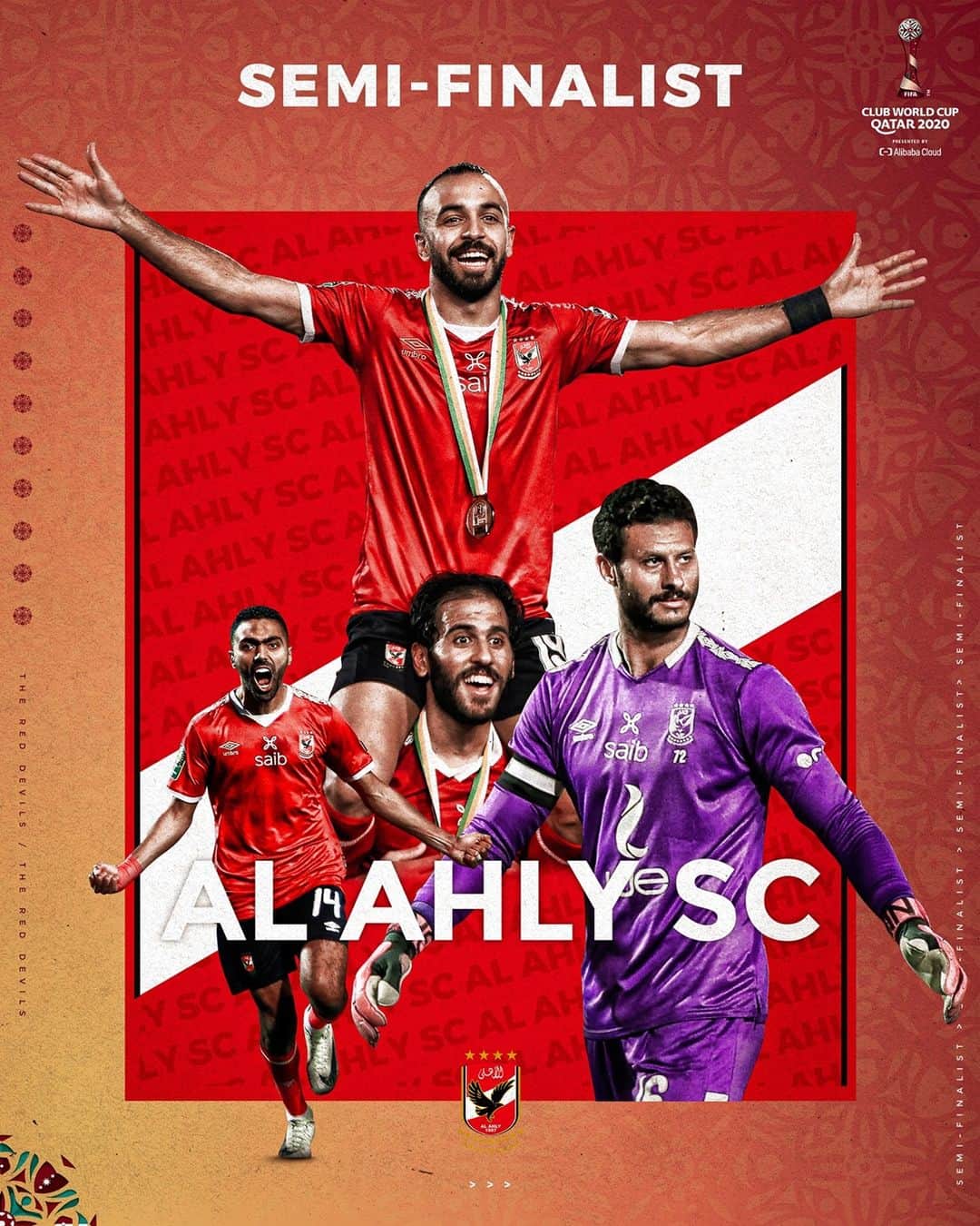 FIFAワールドカップさんのインスタグラム写真 - (FIFAワールドカップInstagram)「🔥 🦅 The Kings of Africa go through! 🇪🇬 Al Ahly down hosts Al Duhail emphatically to set up a semi-final against @fcbayern on 8 Feb.  #ClubWC @alahlyegypt」2月5日 4時26分 - fifaworldcup