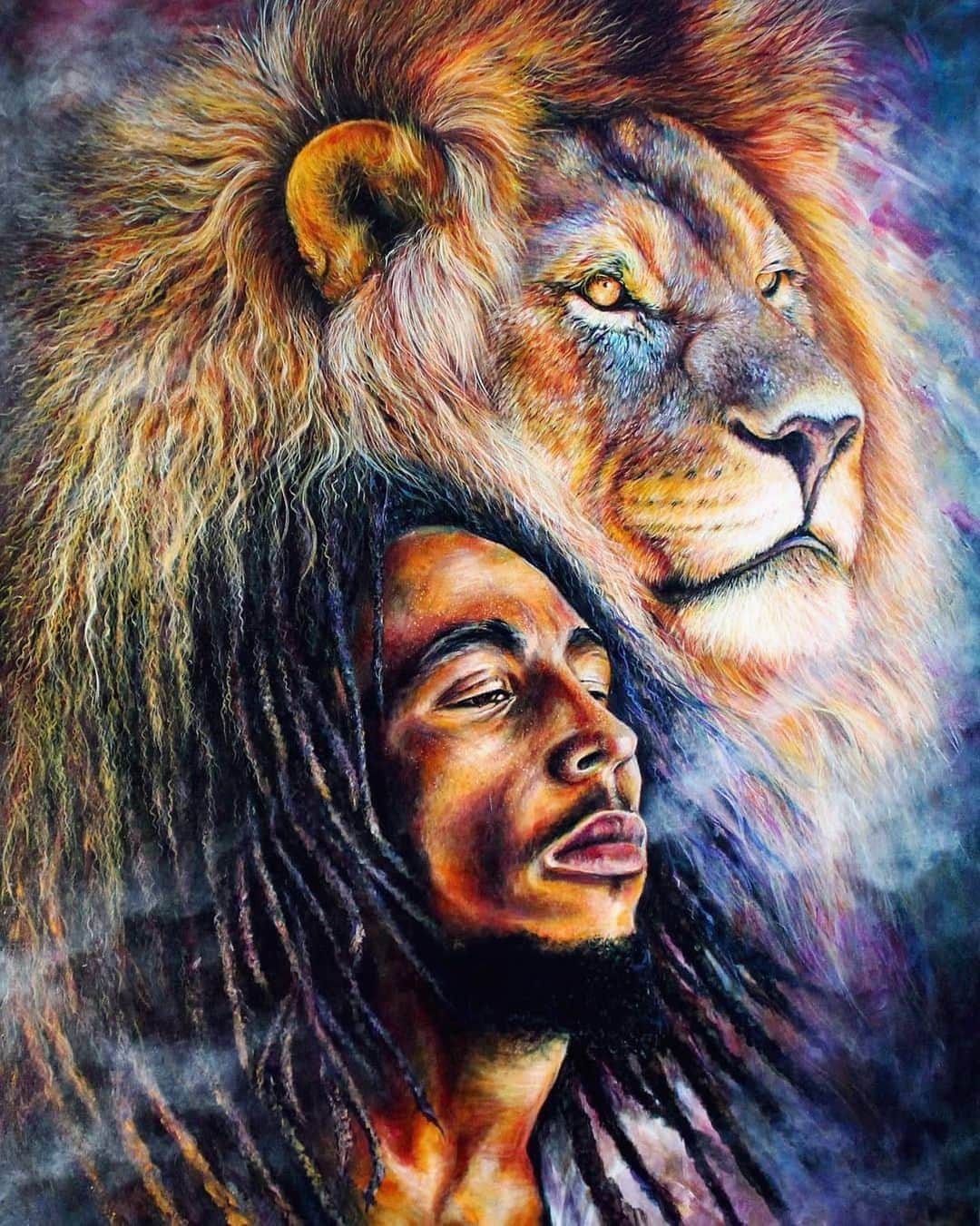 ボブ・マーリーさんのインスタグラム写真 - (ボブ・マーリーInstagram)「“The conquering lion shall break every chain.” #LionOfJudah 🦁 #bobmarley  🎨 by @zaborskaart  Want YOUR Bob artwork featured on our socials? Post your original works here on IG tagged #bobmarleyart and we’ll keep sharing our favorites!」2月5日 4時34分 - bobmarley