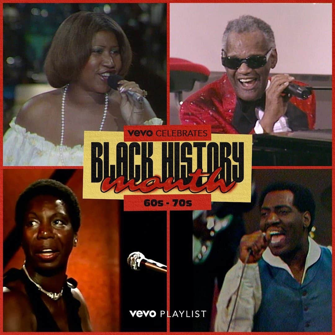 Vevoさんのインスタグラム写真 - (VevoInstagram)「For the first week of Black History Month, we're paying homage to the greats, like @ArethaFranklin, @official.raycharles, @NinaSimone, @OtisRedding, and many more, with our 60s and 70s playlist. Which one are you spinning today? 🔊 ⠀⠀⠀⠀⠀⠀⠀⠀⠀ ▶️[Link in bio] #ArethaFranklin #RayCharles #NinaSimone #OtisRedding #JonBaptiste #BHM」2月5日 6時04分 - vevo