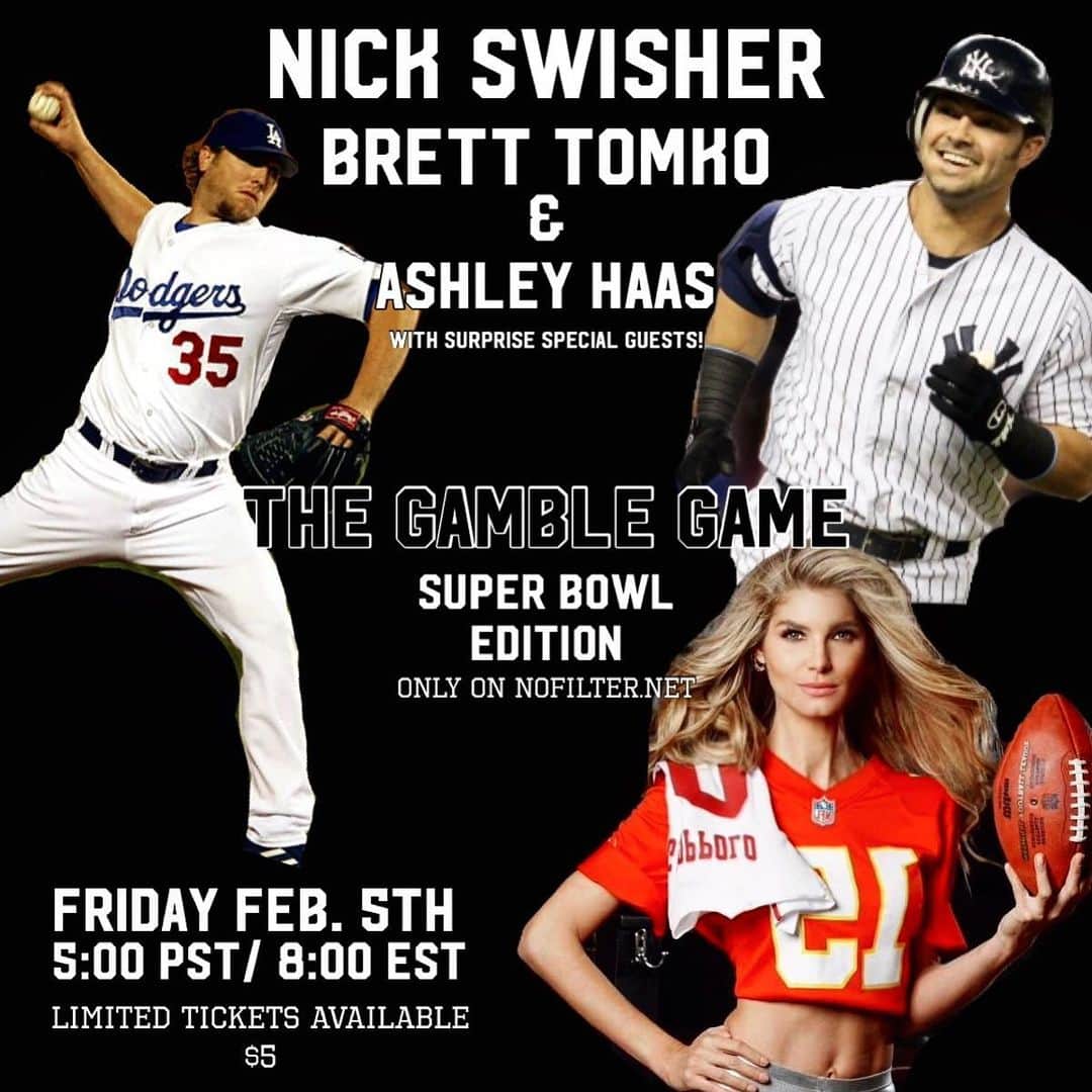 Ashley Haasのインスタグラム：「Get your tickets now link in Bio! Nick Swisher, Brett Tomko, special guests, and possibly YOU will be live joining us while we discuss everything Super Bowl! Who will get more of their Gambling picks right? Hopefully me because I’m not wearing a cowboys jersey I’ll tell you that! TOMORROW Friday 5:00 PST/ 8:00 EST ONLY on NOFilter.net (direct link in bio) Trust me for $5 you won’t want to miss it and all my predictions even down to the color of the Gatorade 🏈」