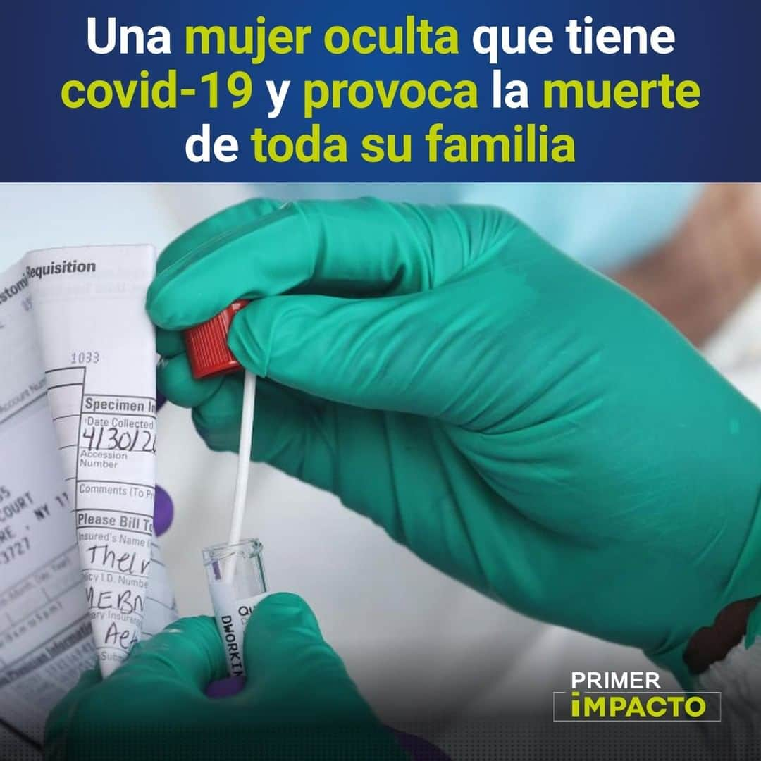 Primer Impactoさんのインスタグラム写真 - (Primer ImpactoInstagram)「Verónica García, de 36 años, no le contó a su familia que estaba contagiada de #coronavirus.   Lo ocultó y en 42 días perdió a los cinco integrantes de su familia.  Su esposo, de 33 años, y sus tres hijos menores de edad fallecieron.  Más de este caso en el link de nuestra biografía.  #PrimerImpacto.」2月5日 7時43分 - primerimpacto