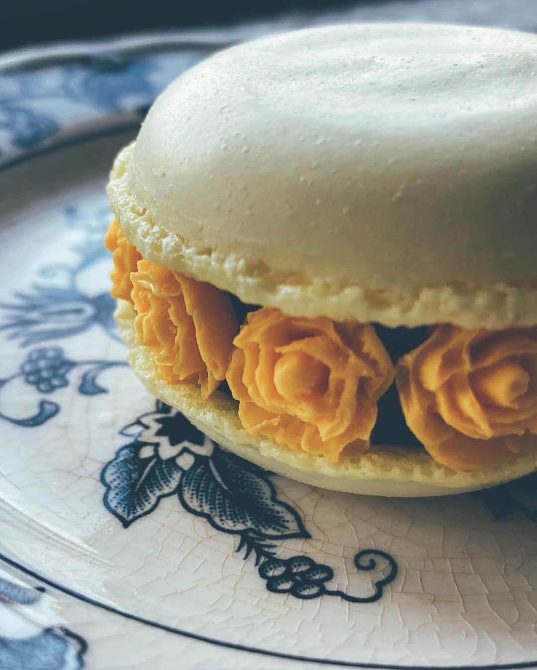 松田珠希さんのインスタグラム写真 - (松田珠希Instagram)「なんとも美しいマカロンをいただきました🥺🌹美味しいぃぃ。結構大きくて食べ応えもしっかり！ これは感激〜！ありがとうございました✨✨  #ヴェイユヴェール  #beillevaire #マカロン　#あまいもの　#スウィーツ　#バレンタイン　#macaron #sweets #gift #beautiful #valentines」2月5日 17時49分 - tamakimatsuda11