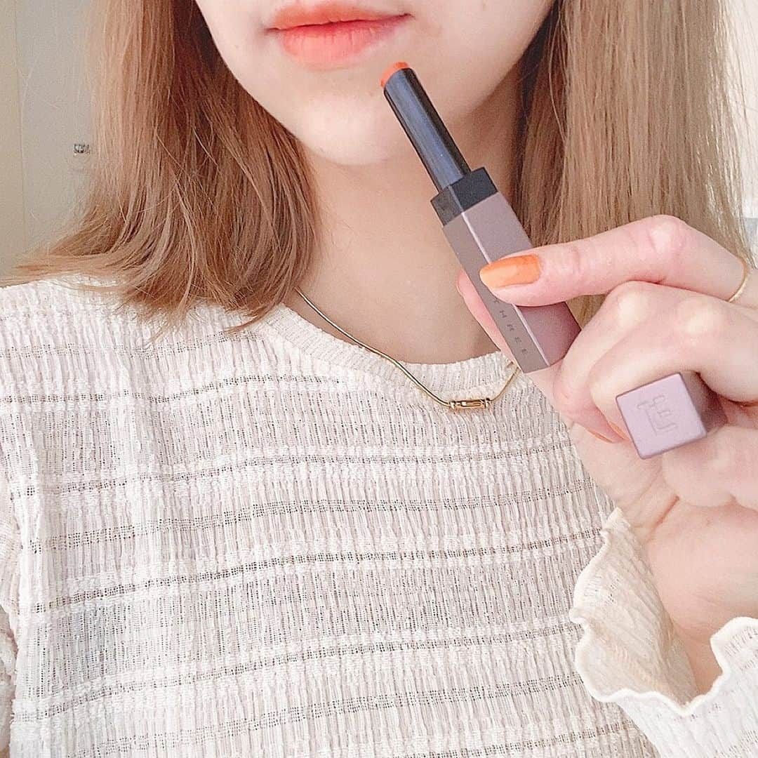 佃加菜のインスタグラム：「threeの06の色味が可愛い✿ 肌のトーンが明るくなる♡ . #threecosmetics」