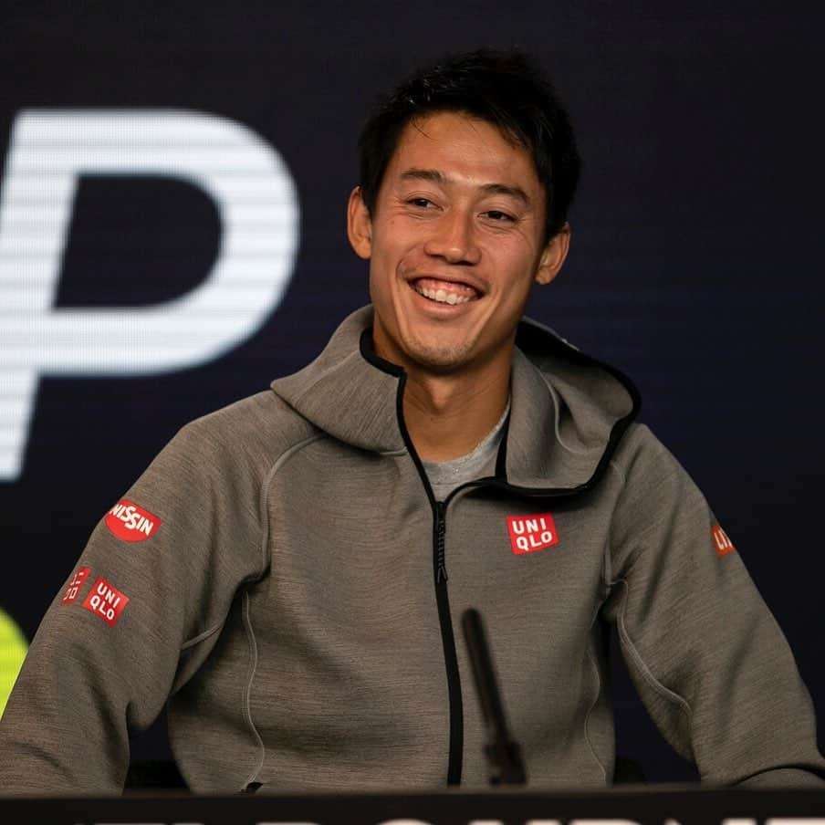 錦織圭のインスタグラム：「😀」