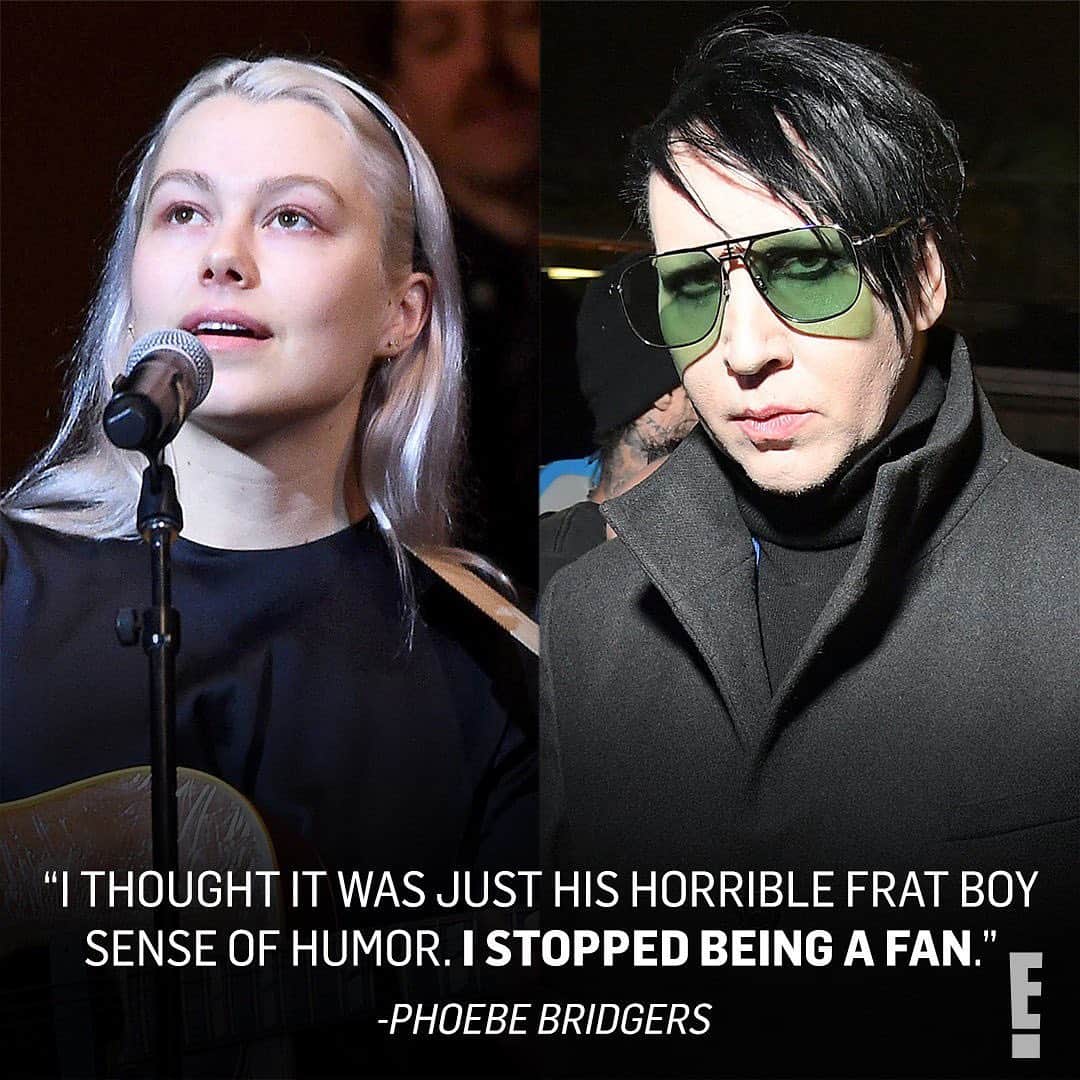 E! Onlineさんのインスタグラム写真 - (E! OnlineInstagram)「Singer-songwriter Phoebe Bridgers has shared her experience visiting Marilyn Manson's house, claiming he referred to one room as the "r*pe room." Link in bio for the full story. (📷: Getty)」2月5日 12時15分 - enews