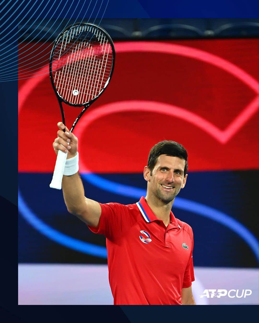 ATP World Tourさんのインスタグラム写真 - (ATP World TourInstagram)「Novak Djokovic is C-L-U-T-C-H ‼️ #ATPCup」2月5日 13時27分 - atptour