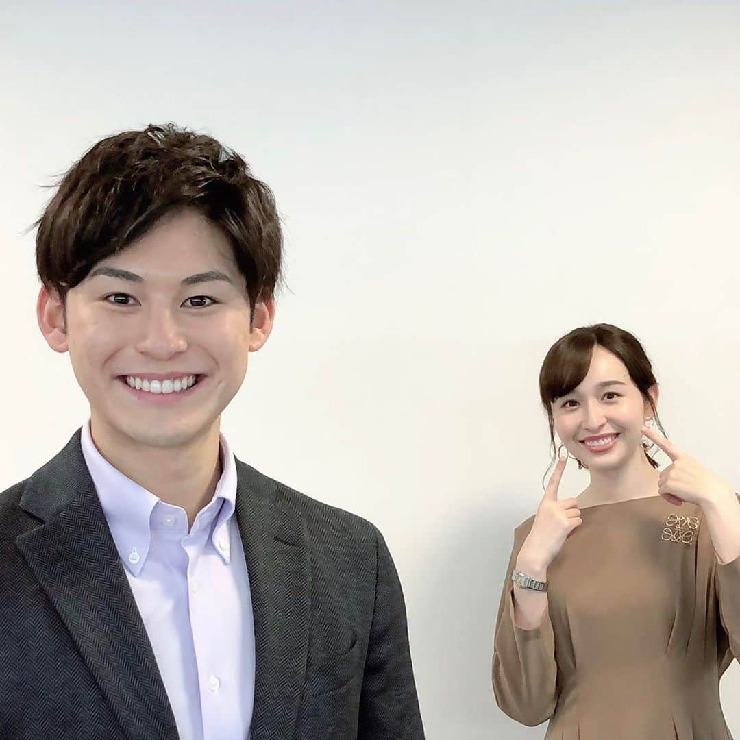 TBS「あさチャン！」のインスタグラム：「・ 今日は2月5日... ニコッの日で笑顔の日だそう☺️ 増田さんが天気コーナーで仰ってました🎶 気持ちの良い青空が広がっていて 思わず笑顔になりそうです☀️ 午後も笑顔で過ごしましょう😊 金曜日ラストスパート頑張りましょうね💪🏻 ・ 来週もあさチャンお楽しみに〜😆✨ ・ ※撮影の時のみマスクを外しています。 ・ ・ #tbs #あさチャン #アナウンサー #宇賀神メグ #齋藤慎太郎 #しんメグコンビ」