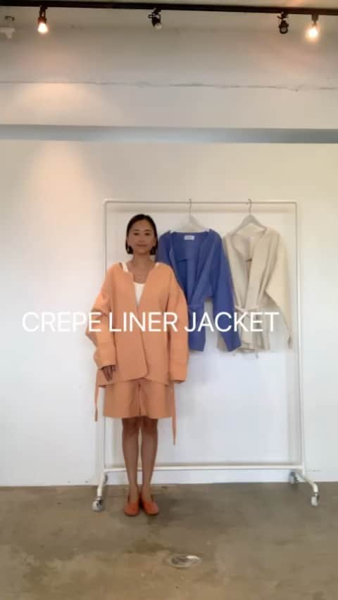 Shikica Tokyo & KiiRAのインスタグラム：「CREPE LINER JACKET CREPE TUCK CULOTTES CREPE TUCK PANTS」