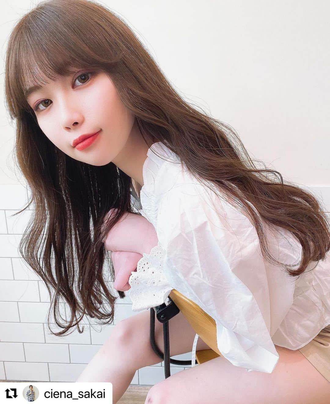 のインスタグラム：「#Repost @ciena_sakai with @make_repost ・・・ オルチャンスタイルは @miy114 まで☺︎  #スロウカラー #throwcolor」