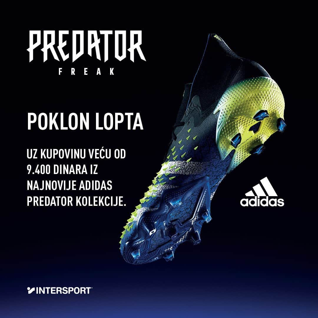 ミロシュ・ヨイッチさんのインスタグラム写真 - (ミロシュ・ヨイッチInstagram)「Paznja paznja! Iskoristi super ponudu u Intersportu! Uz adidas #Predator uvek dobijes vise ali moras biti brz. Zaprati ih za vise detalja na @intersportsrbija. #adidas #predator」2月5日 16時44分 - _zeka92