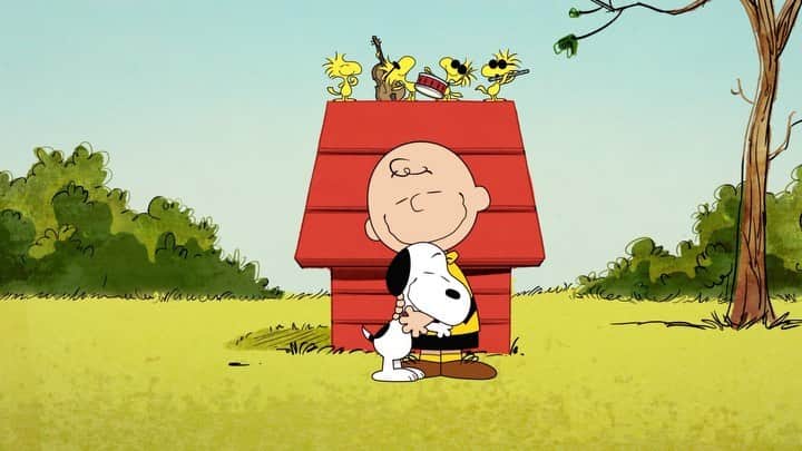 スヌーピーのインスタグラム：「Happiness is all-new adventures starring your favorite beagle! Snoopy and the Peanuts gang are back in #TheSnoopyShow. Now streaming on Apple TV+ #linkinbio . . @appletv #Snoopy #Peanuts」