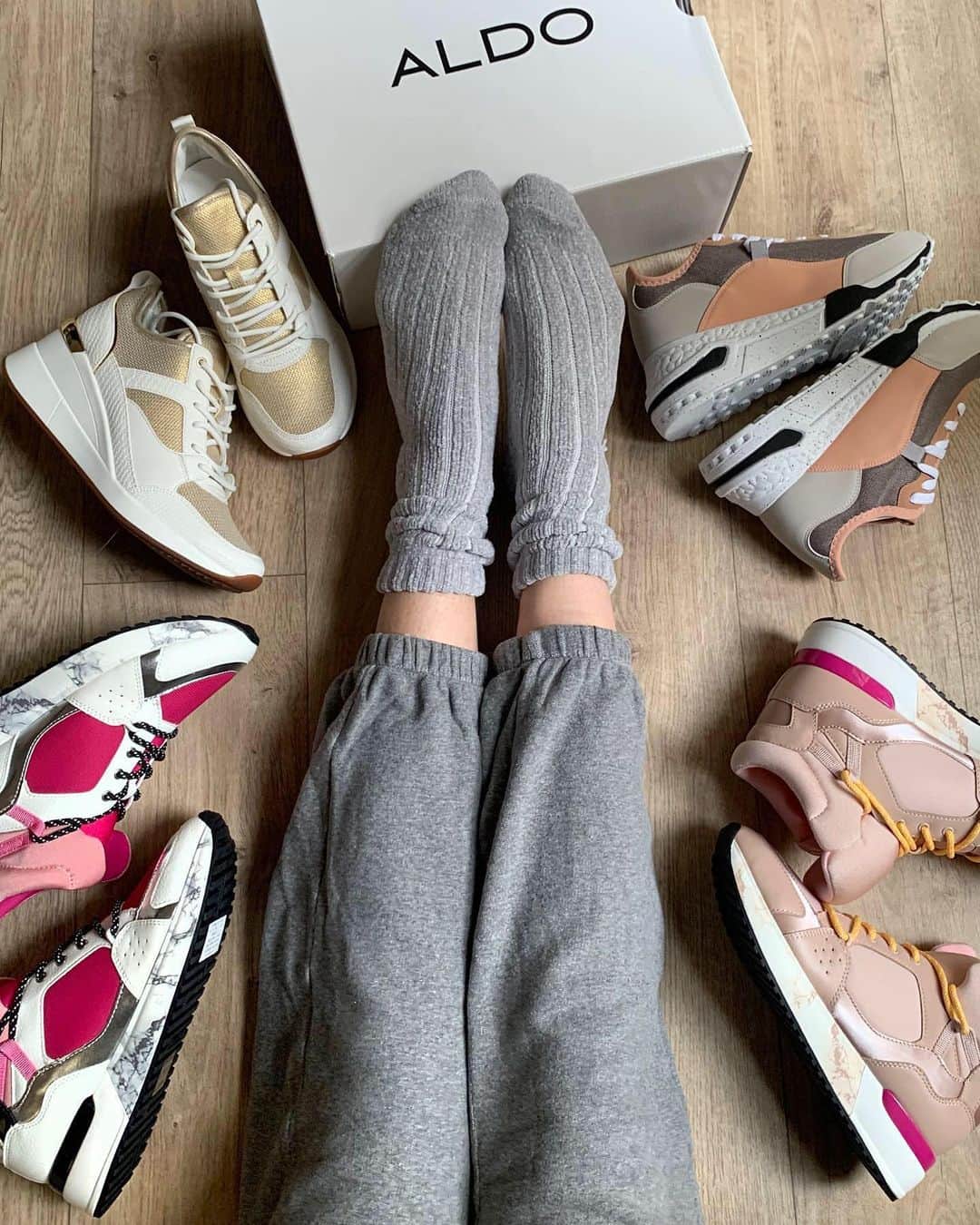ALDO shoesさんのインスタグラム写真 - (ALDO shoesInstagram)「But real talk… which ones to choose? 🧩 From metallic accents to bold patterns and everything in between, our Spring’21 Sneaker Shop is what athleisure goals are made of. #footwearfriday #AldoShoes #SneakerShop」2月6日 3時50分 - aldo_shoes
