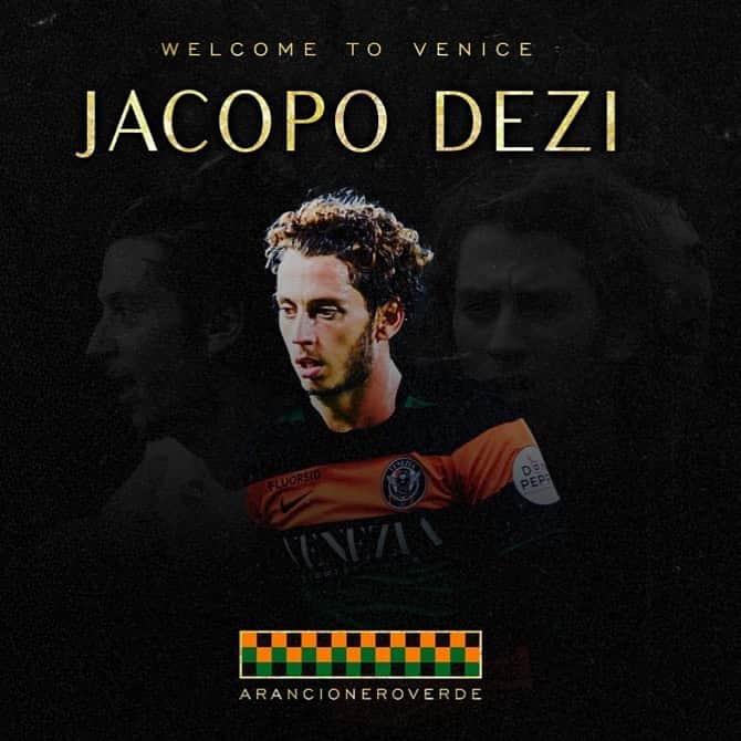 のインスタグラム：「Have a good time J! 🤡 Non vedo l’ora @veneziafc 🔥🟠⚫️🟢」