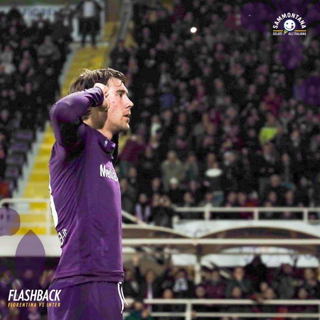 ACFフィオレンティーナさんのインスタグラム写真 - (ACFフィオレンティーナInstagram)「FLASHBACK  🎞️   🆚 Inter 📅 2019 ⚜️ Vlahovic   Powered by @gelatisammontana  🍦  #ForzaViola 💜 #Fiorentina」2月5日 19時00分 - acffiorentina