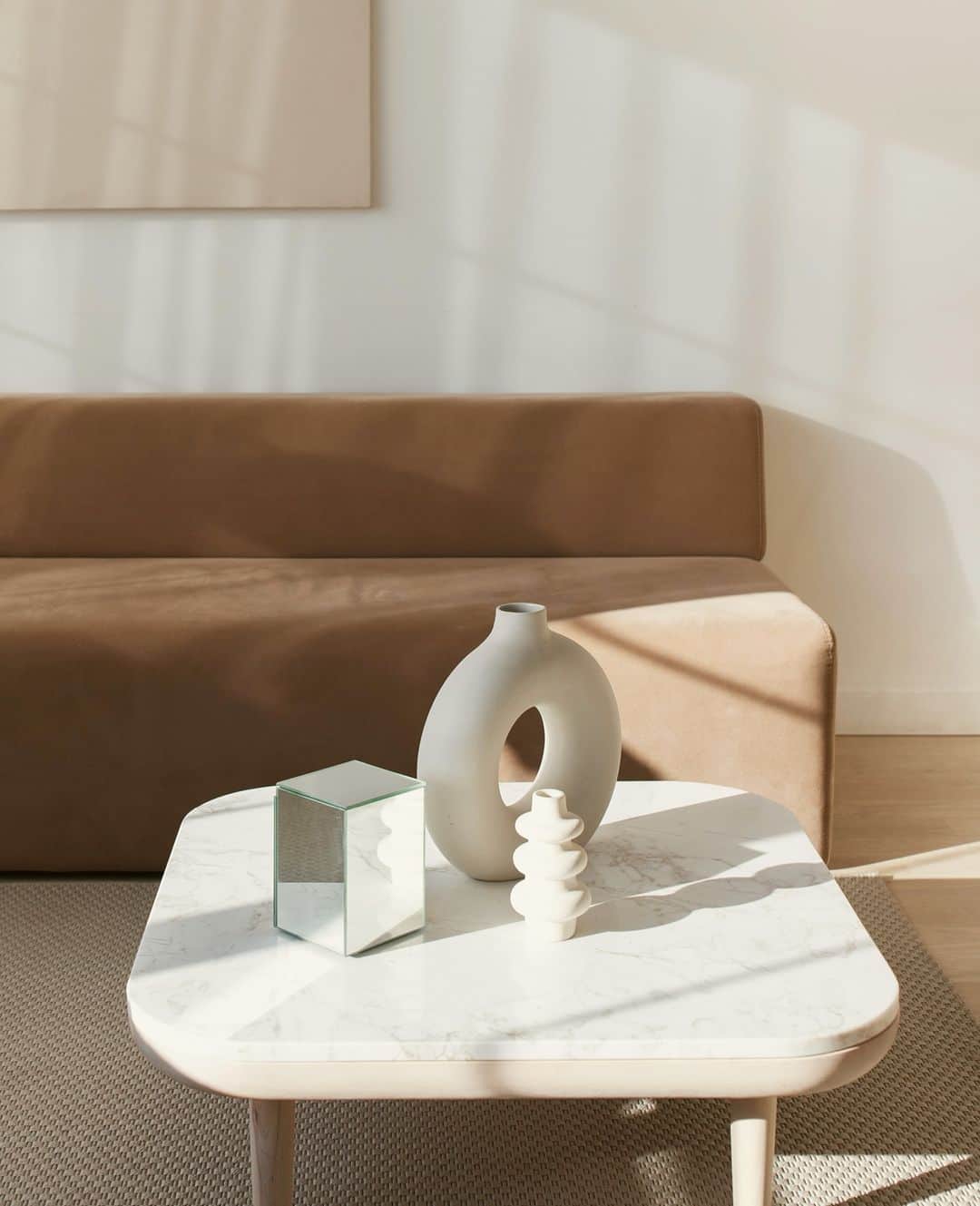 カンパニードプロバンスのインスタグラム：「Un intérieur minimaliste et lumineux comme on les aime, aux couleurs de notre collection Version Originale ✨ Et vous, quel style avez-vous adopté pour votre intérieur ?⁠ --⁠ A minimalist and bright interior as we like them, right in the tones of our Version Originale collection ✨ And you, what kind of style do you like for your interior?」