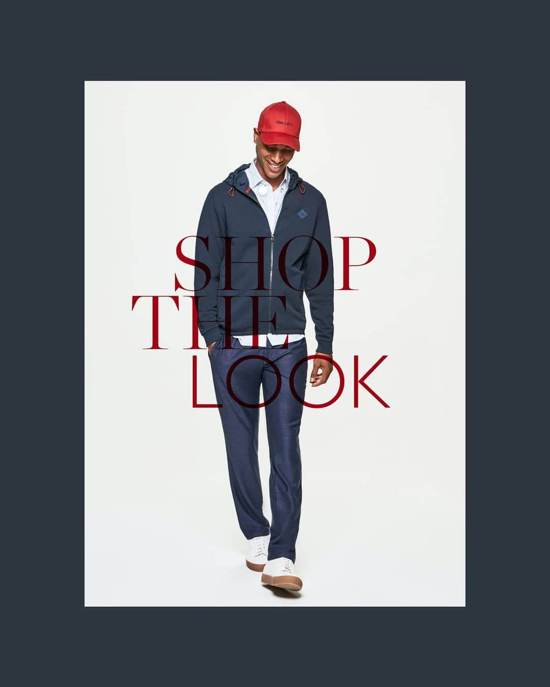 ハケットのインスタグラム：「Looking for a casual weekend look? Pair our Hybrid Zip Hoodie with our H Pattern Multi Trim Shirt to build a comfortable and contemporary look that doesn't shy away from style. #STAYHackett」
