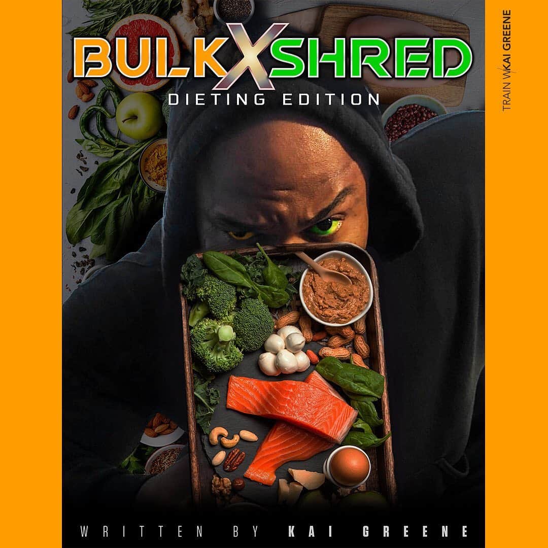カイ・グリーンのインスタグラム：「MASTER NUTRITION✔️  Strategize and succeed. Bulk X Shred Dieting Edition puts the ball in your court when it comes to game time nutrition decisions 🍽  What path will you take to forge your physique? Arm yourself with the knowledge you not only understand how to calculate your meal plan, but understand why and the science behind the methods.  Start sculpting today for $1 ‼️  Link in bio 💯」
